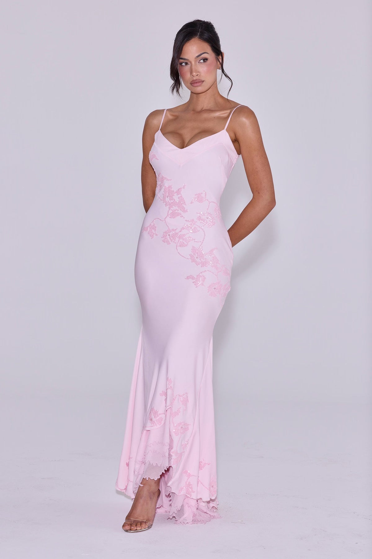 Anastelle Satin Maxi Dress