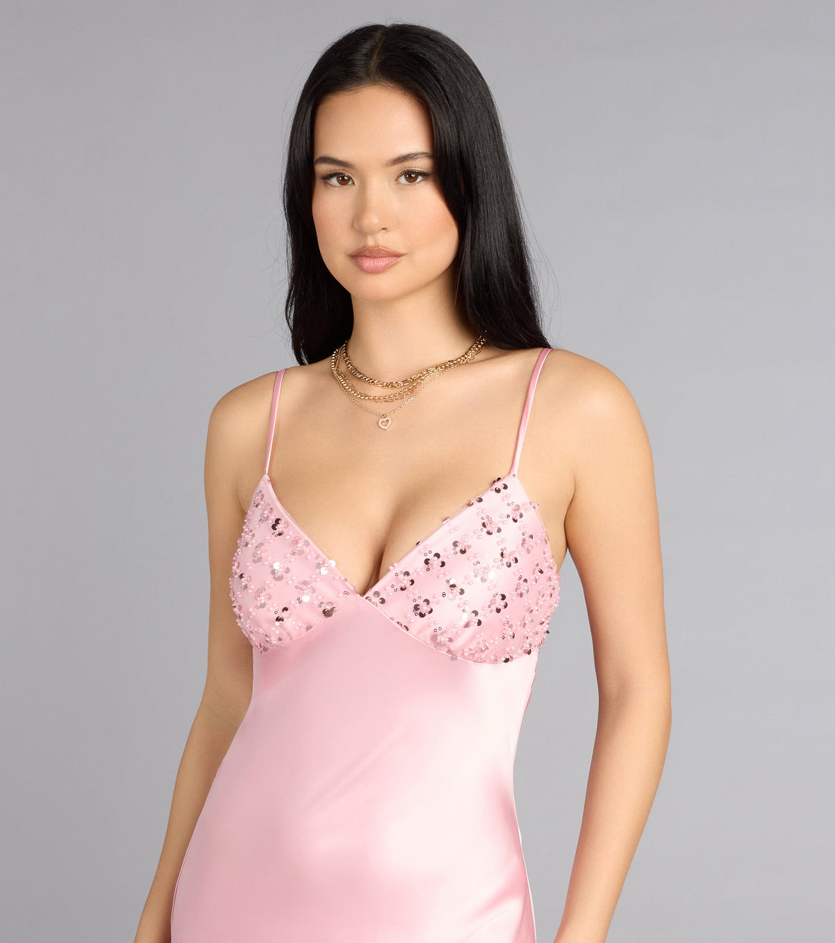Elysia Satin Maxi Dress