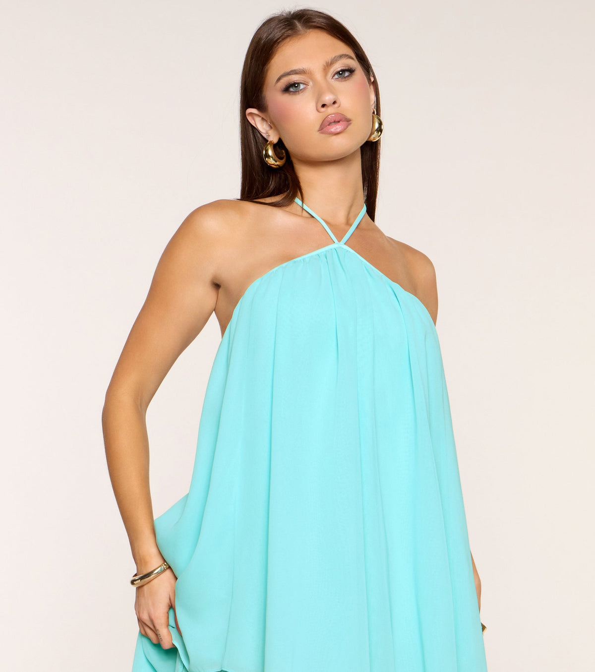 Avelora Chiffon Mini Dress