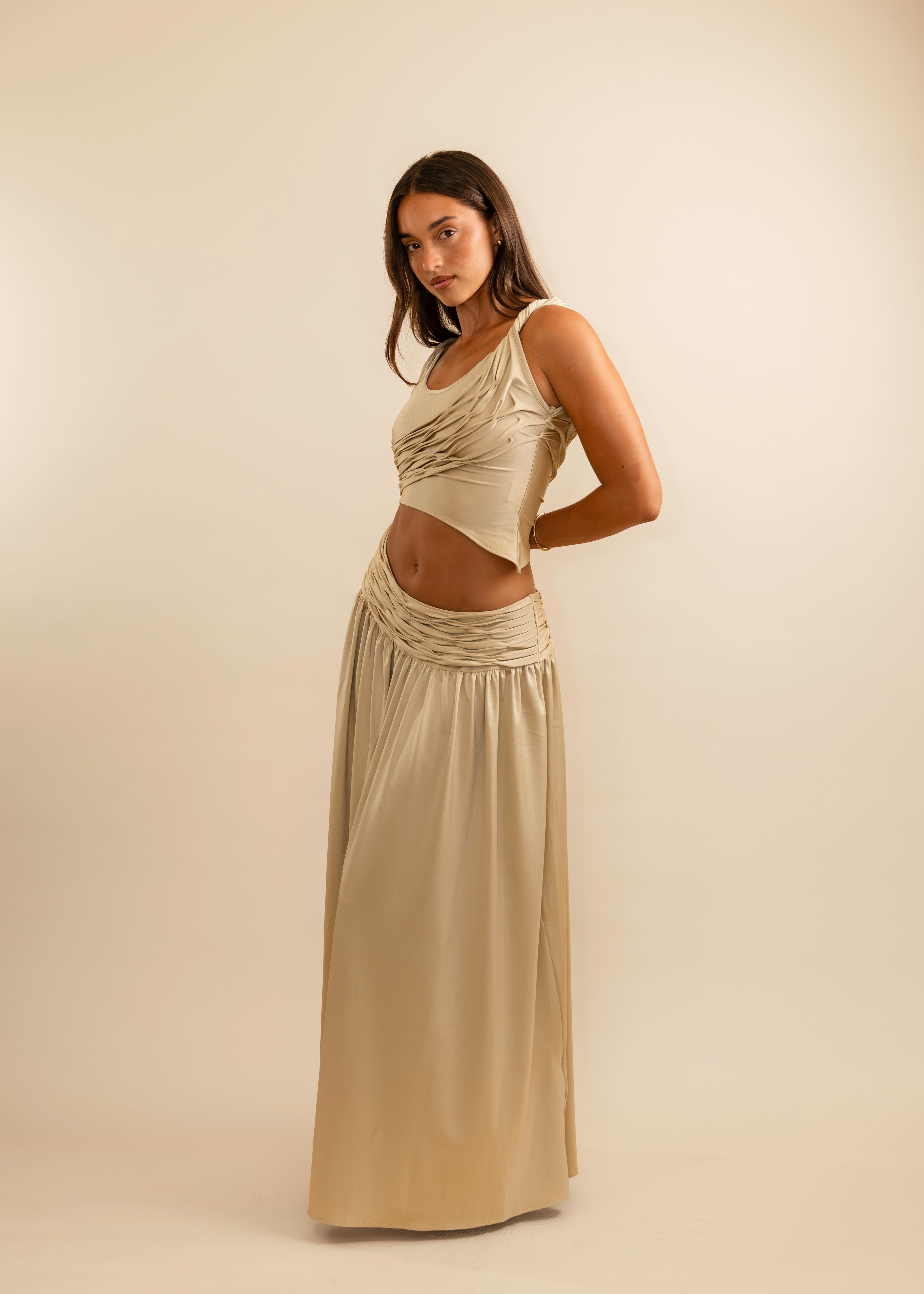Calypso Ruched Maxi Set