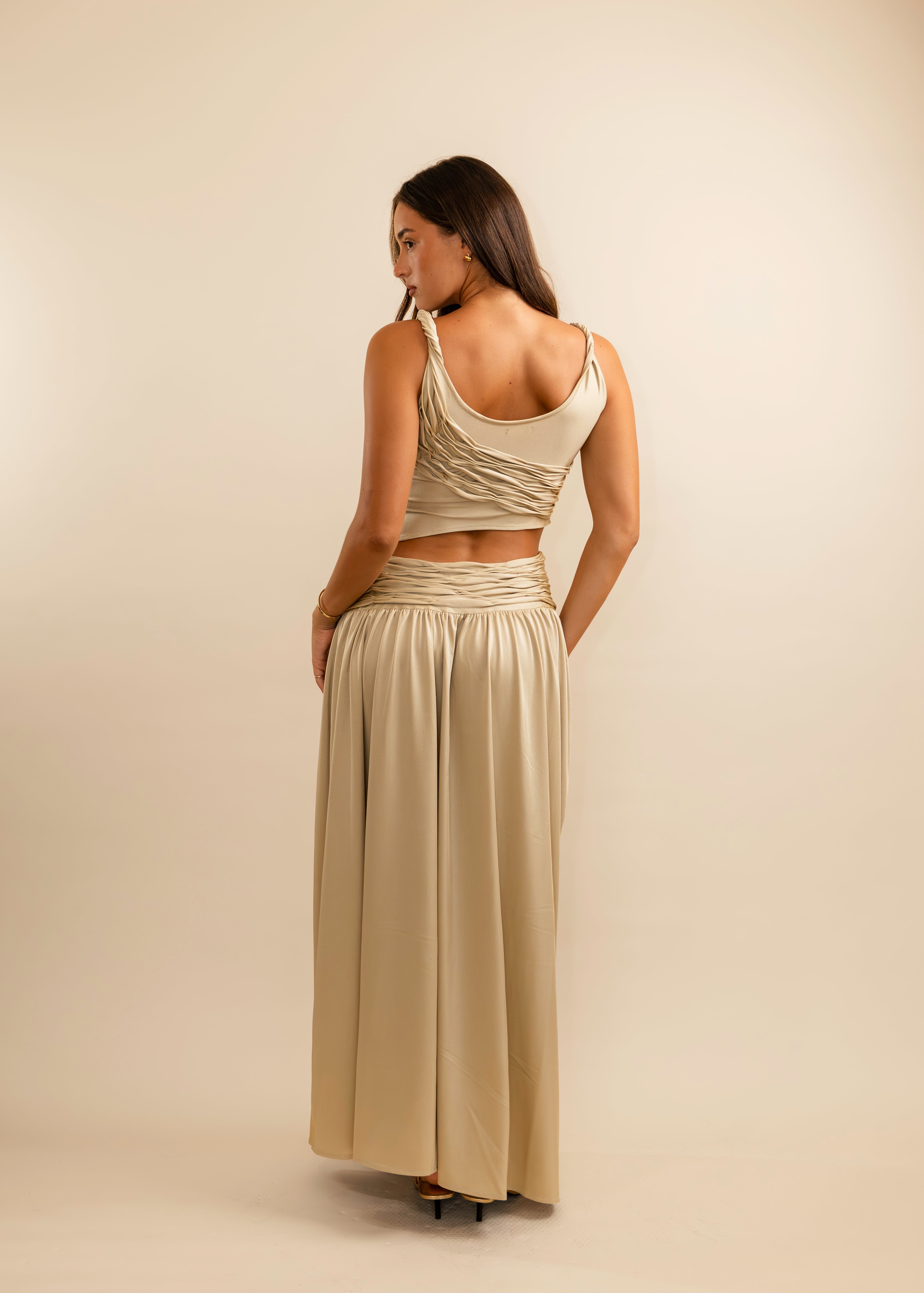 Calypso Ruched Maxi Set