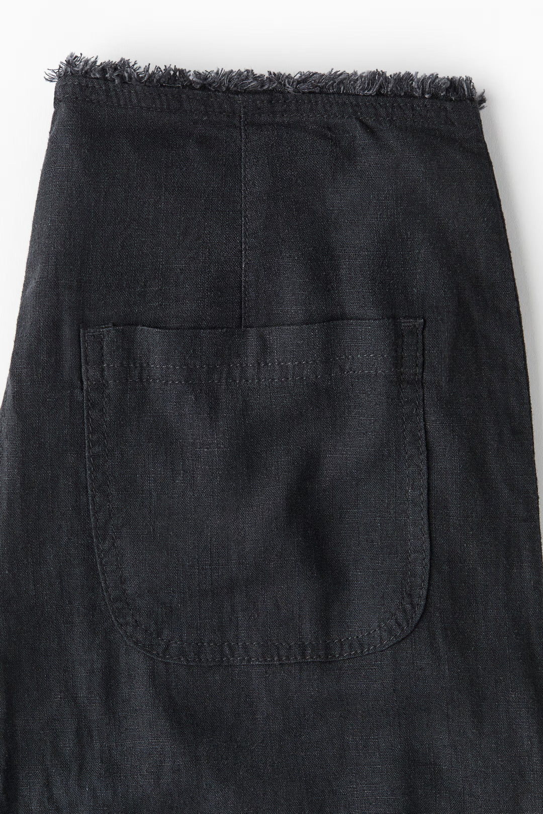 Aéris Frayed Waist Wide-Leg Trousers
