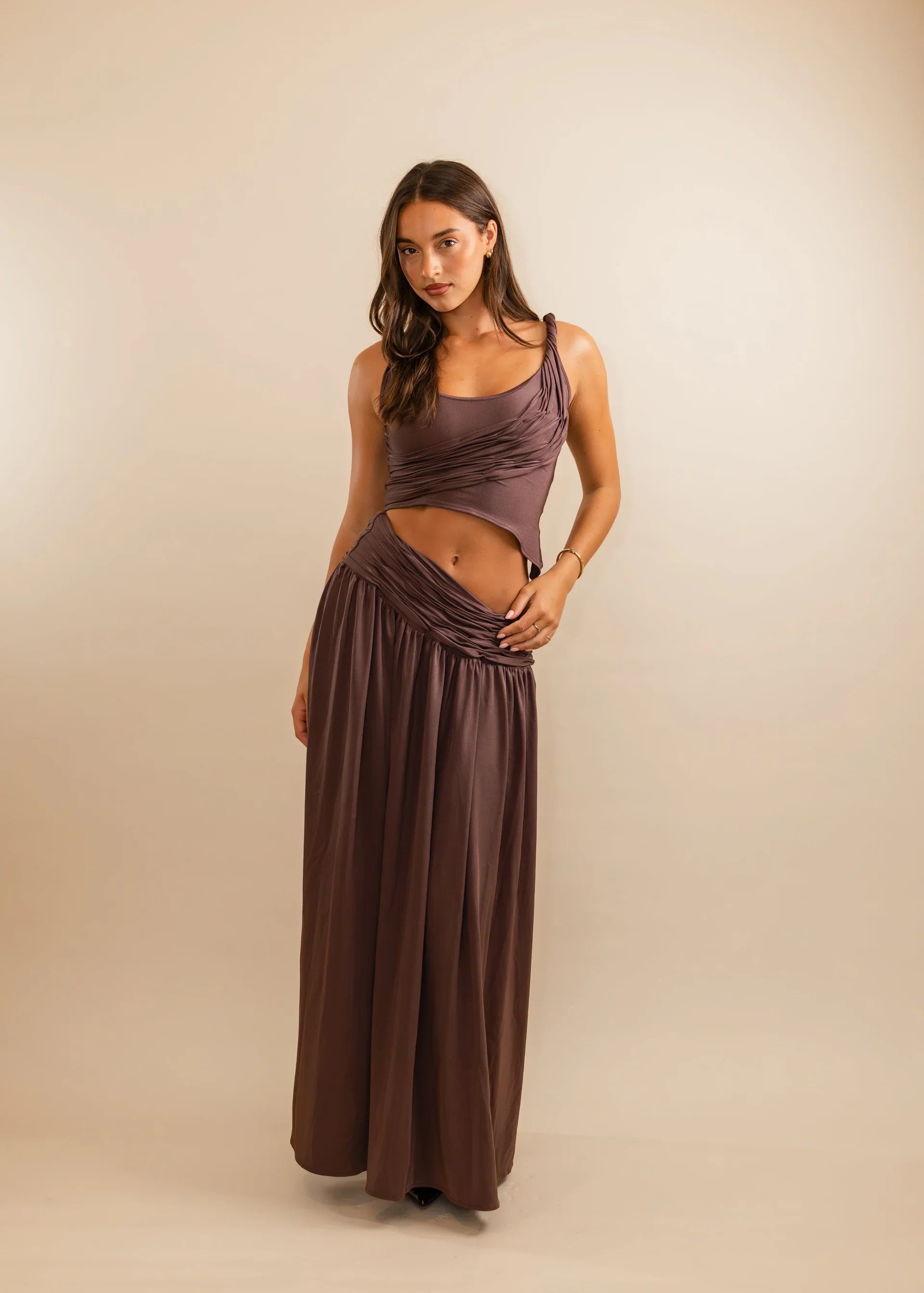 Calypso Ruched Maxi Set