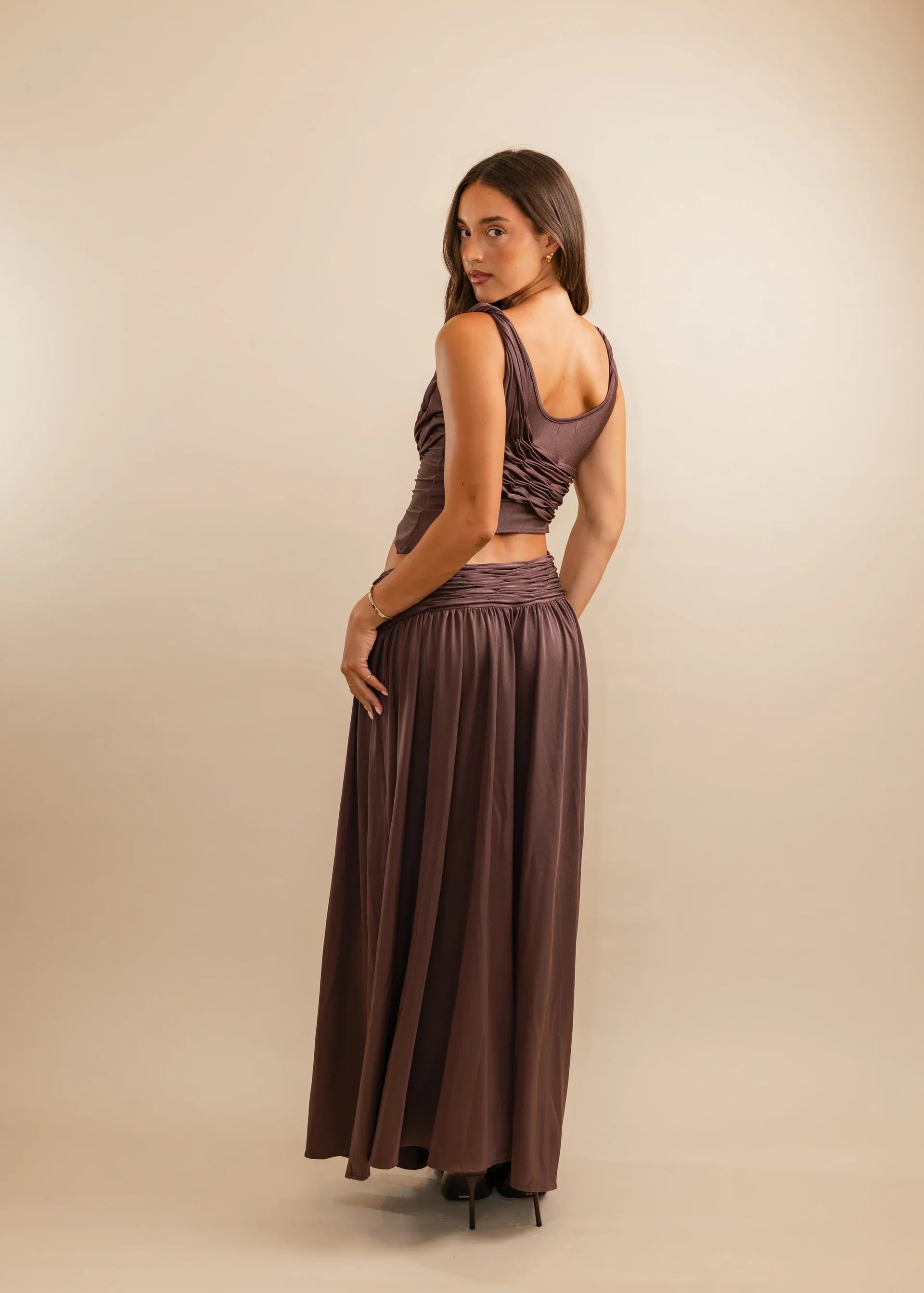 Calypso Ruched Maxi Set