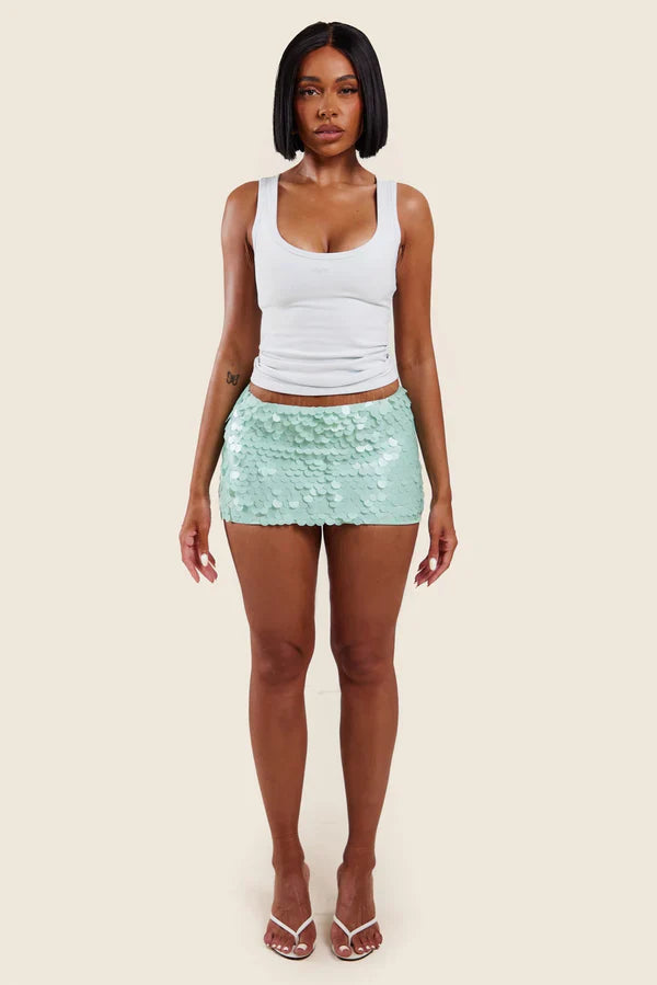 Sequin Mini Skirt