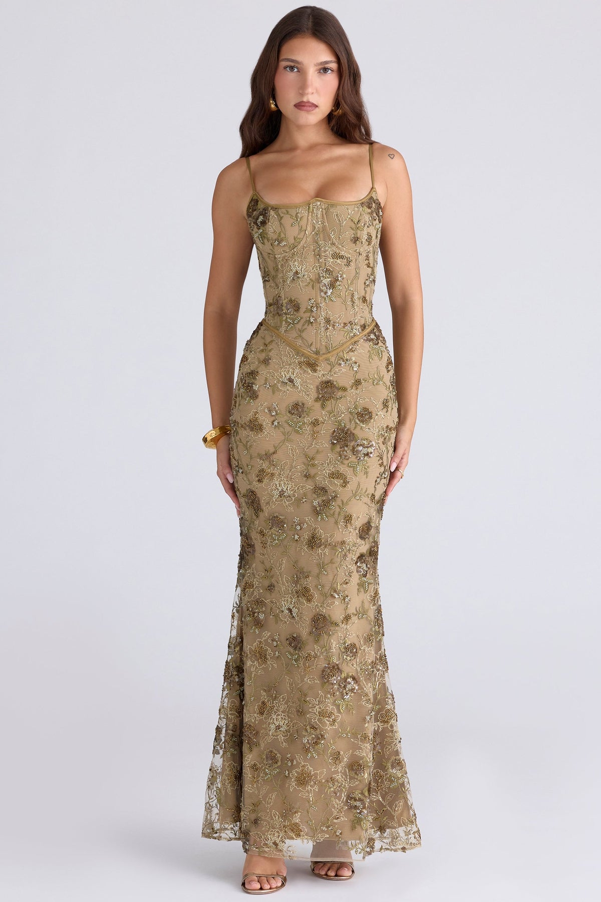 Naïma Embellished Corset Maxi Dress