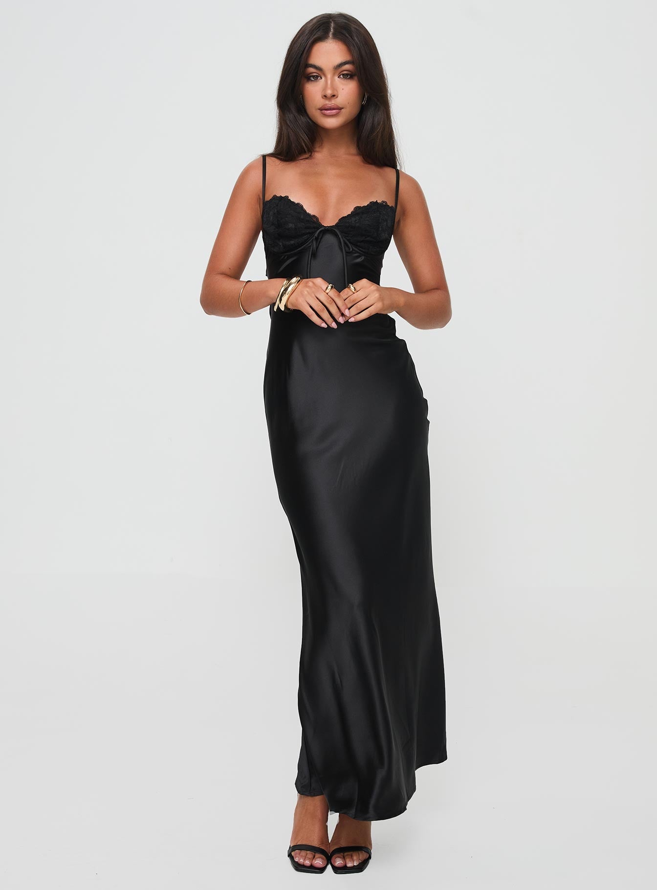 Fiora Satin Maxi Dress