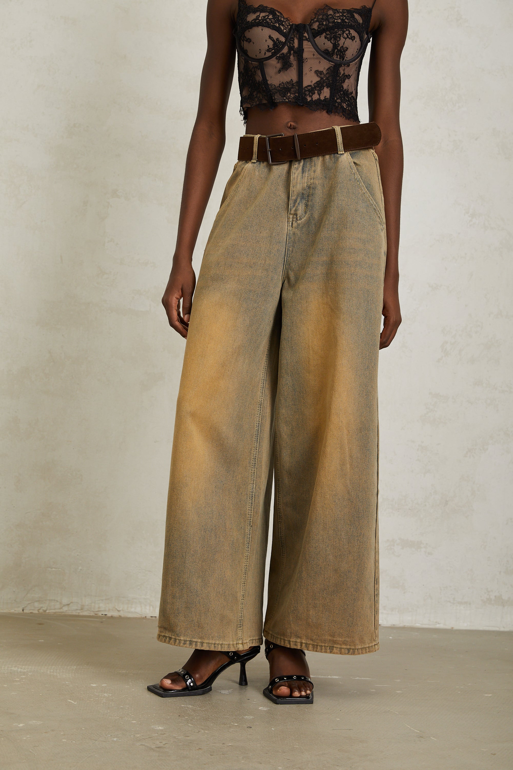 Loanne Wide-Leg Denim