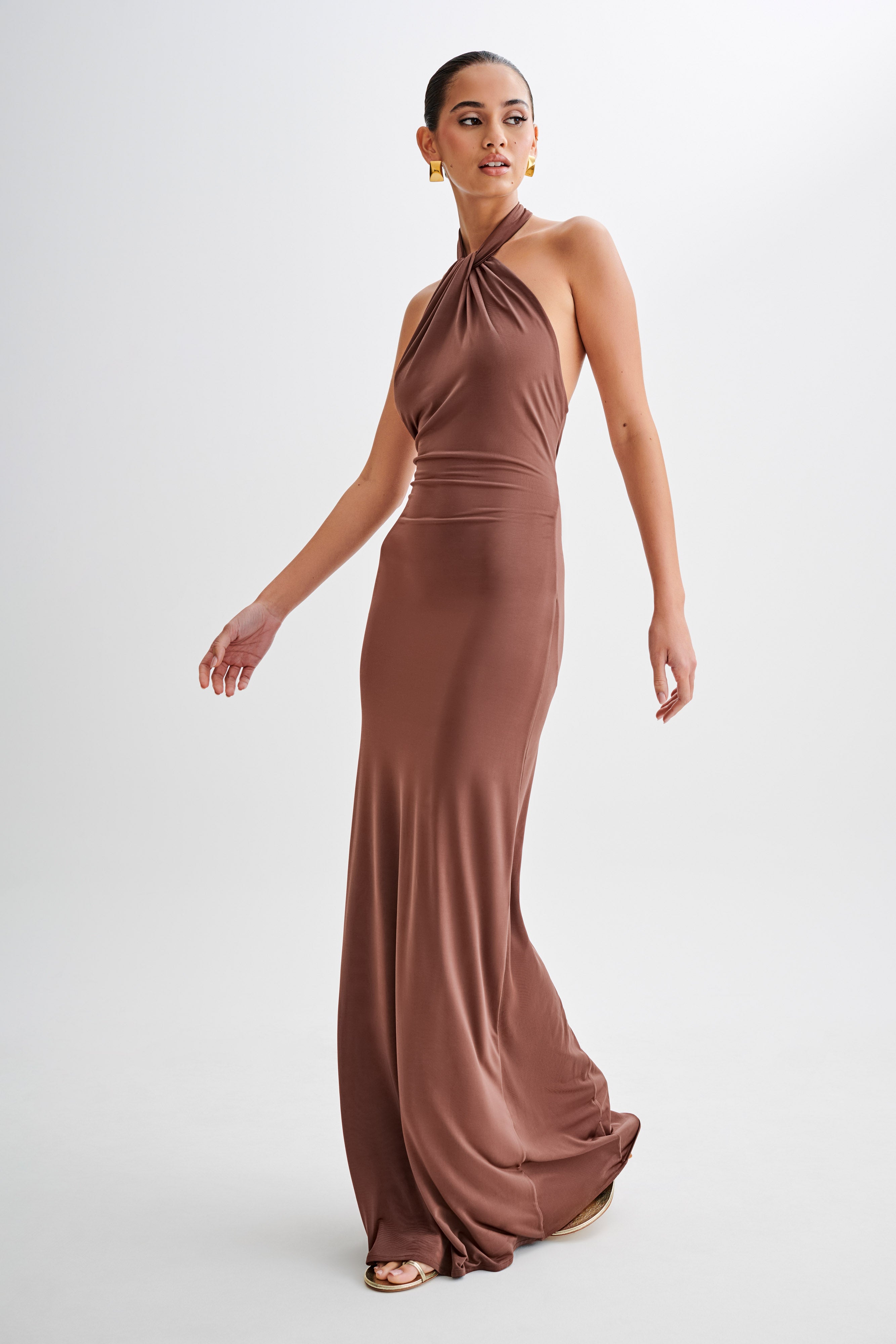 Vaelora Halter Maxi Dress