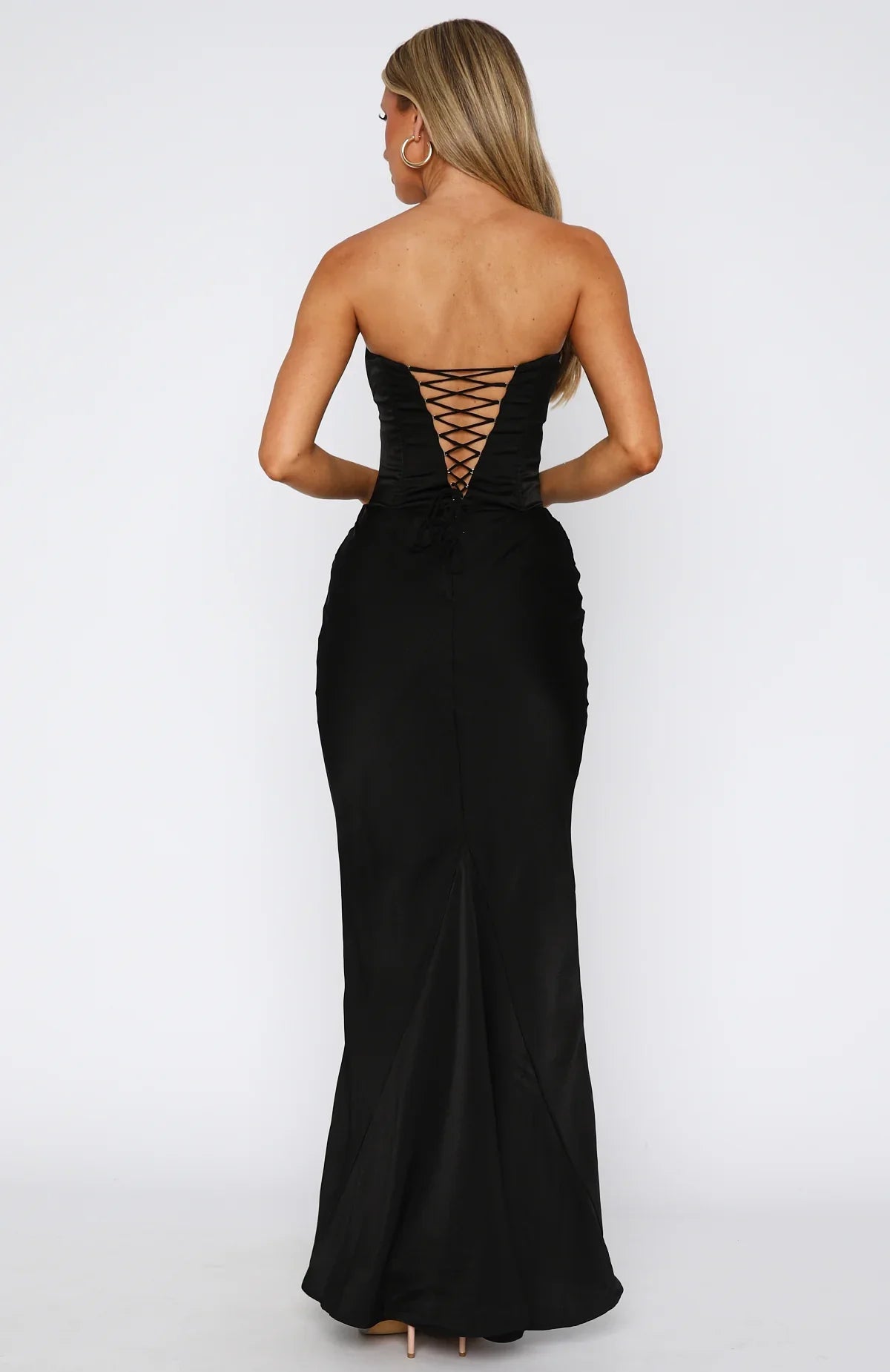 Elodie Draped Corset Maxi Dress