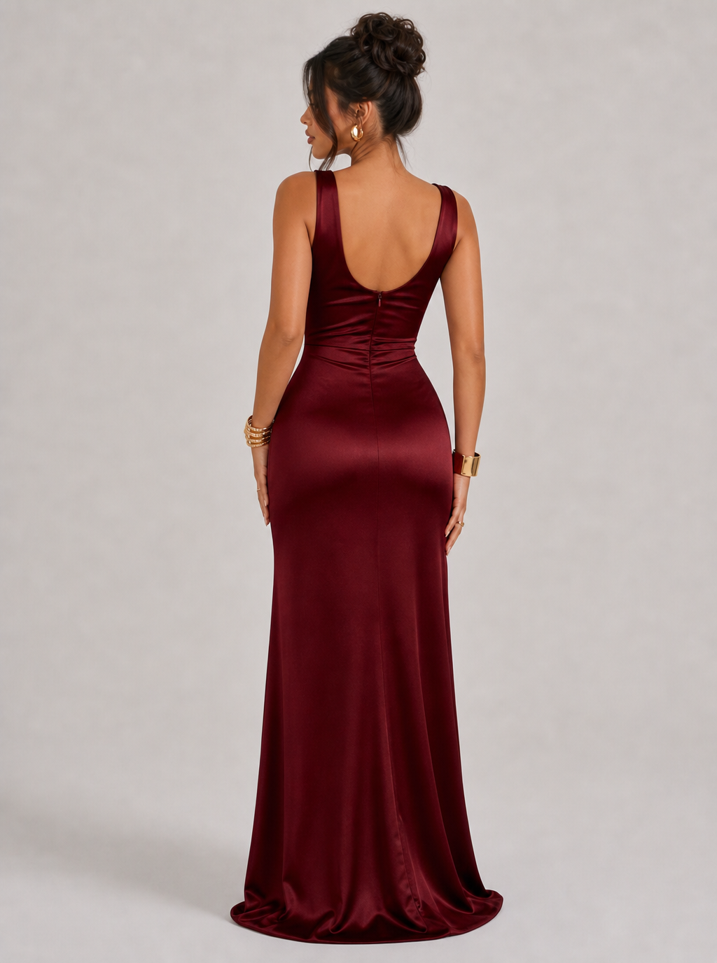 Vivia Satin Maxi Dress