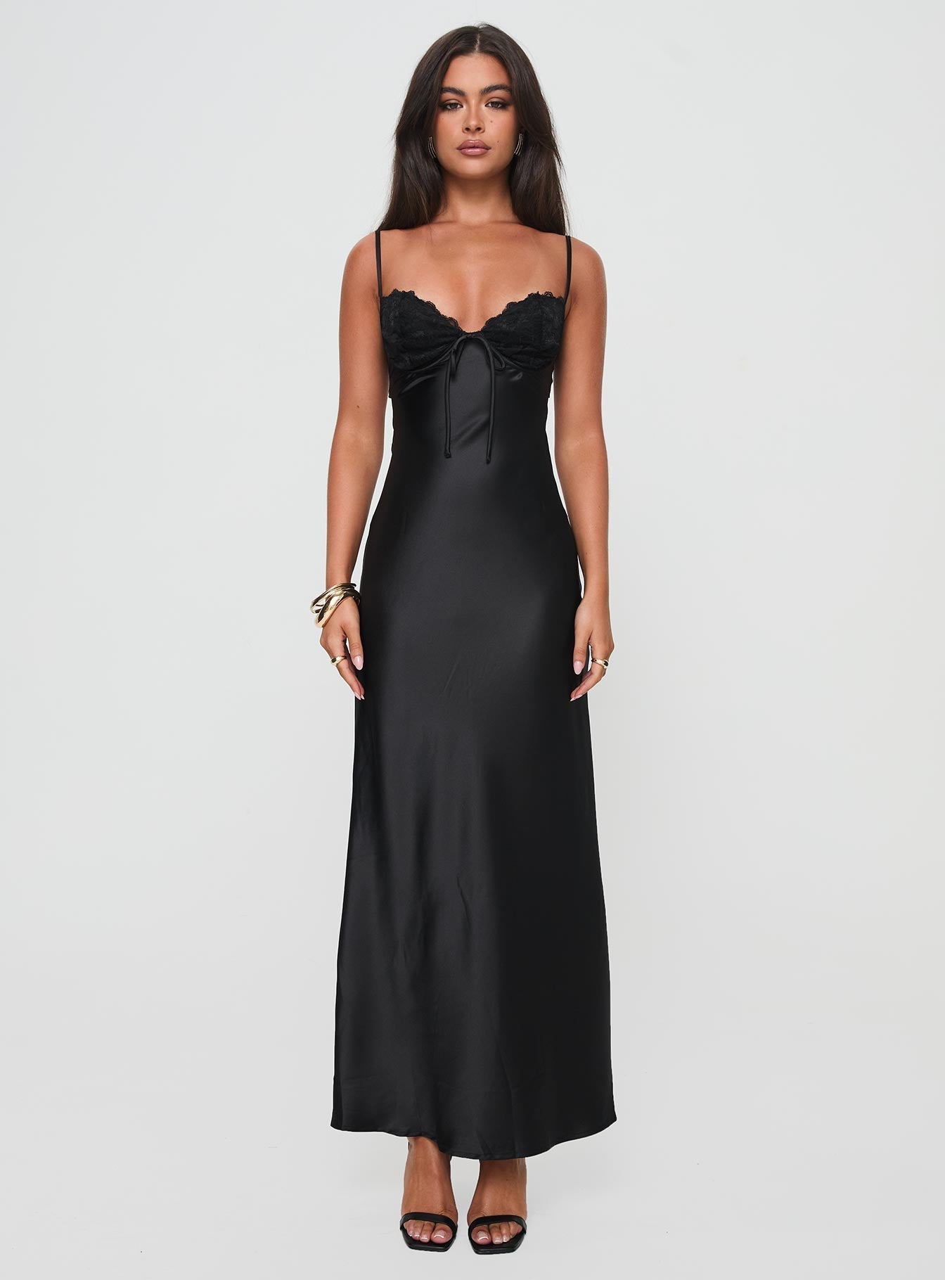 Fiora Satin Maxi Dress