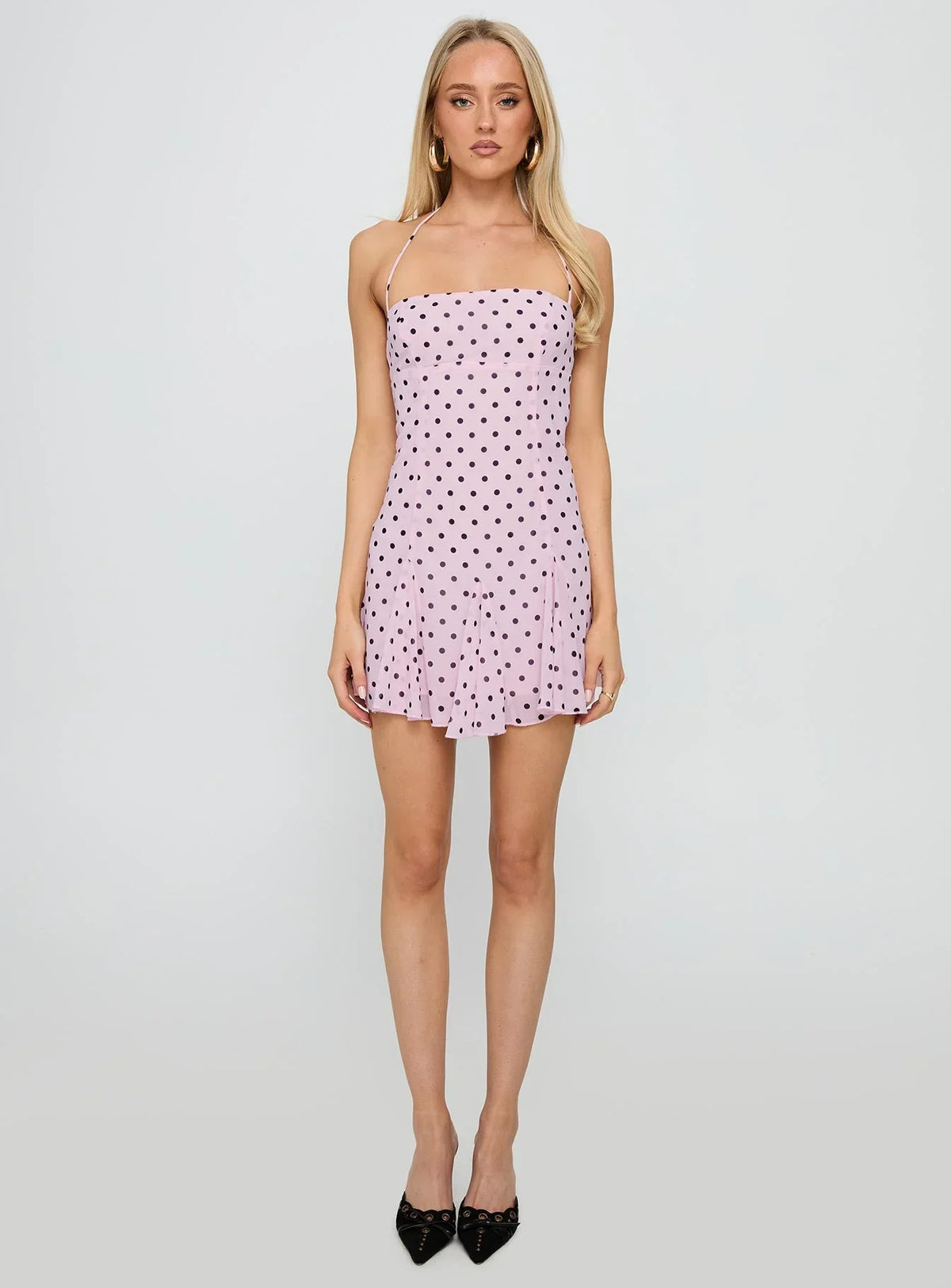 Elara Polka Mini Dress