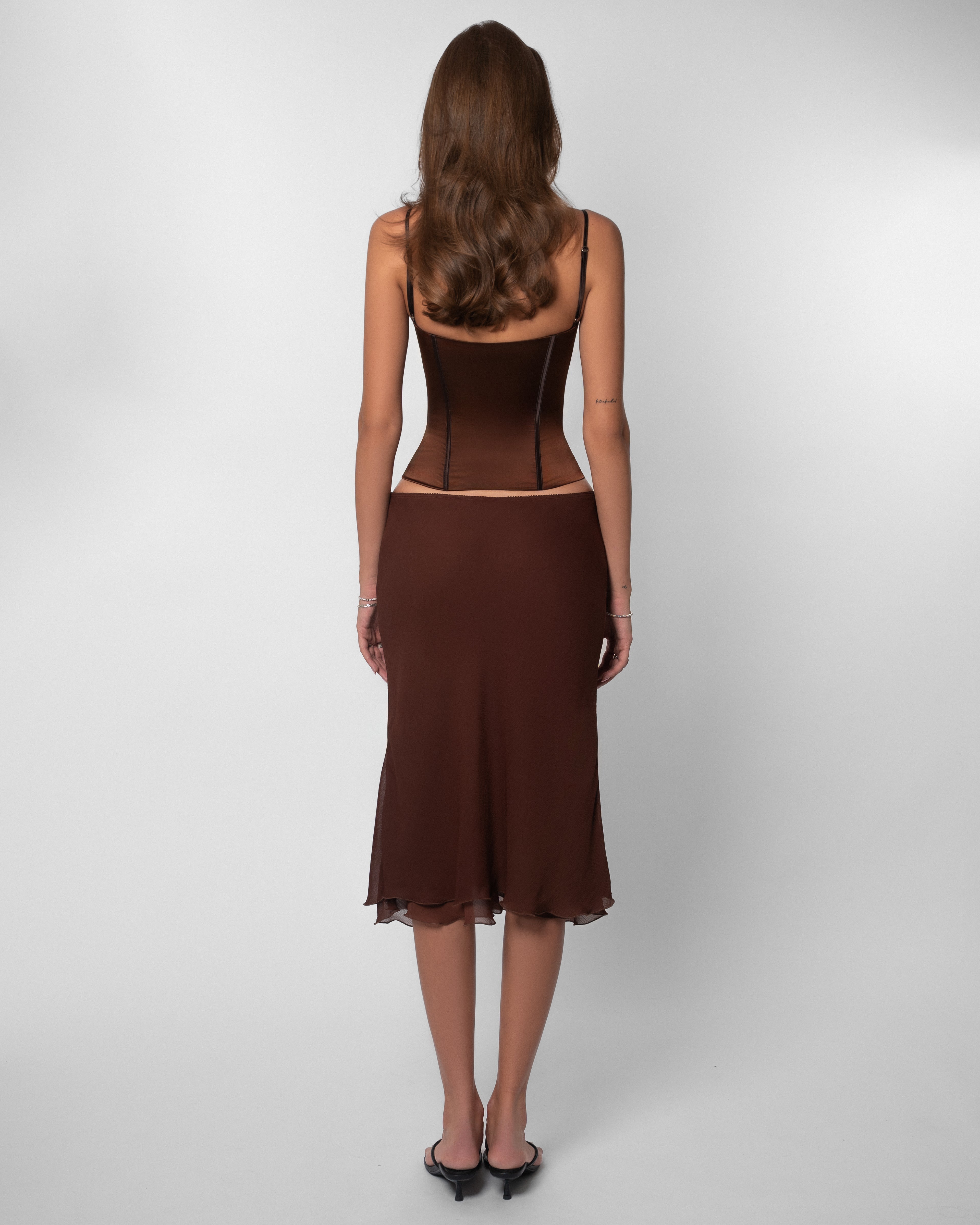 Naomi Layered Midi Skirt