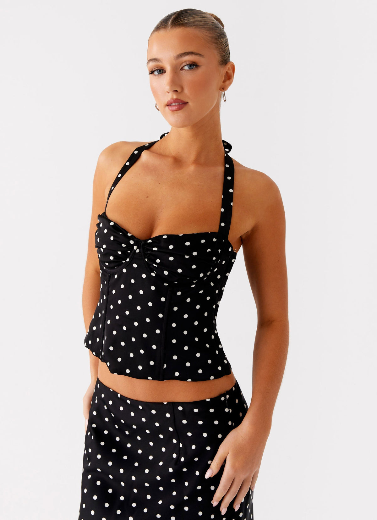 Breanna Polka Dot Corset Top