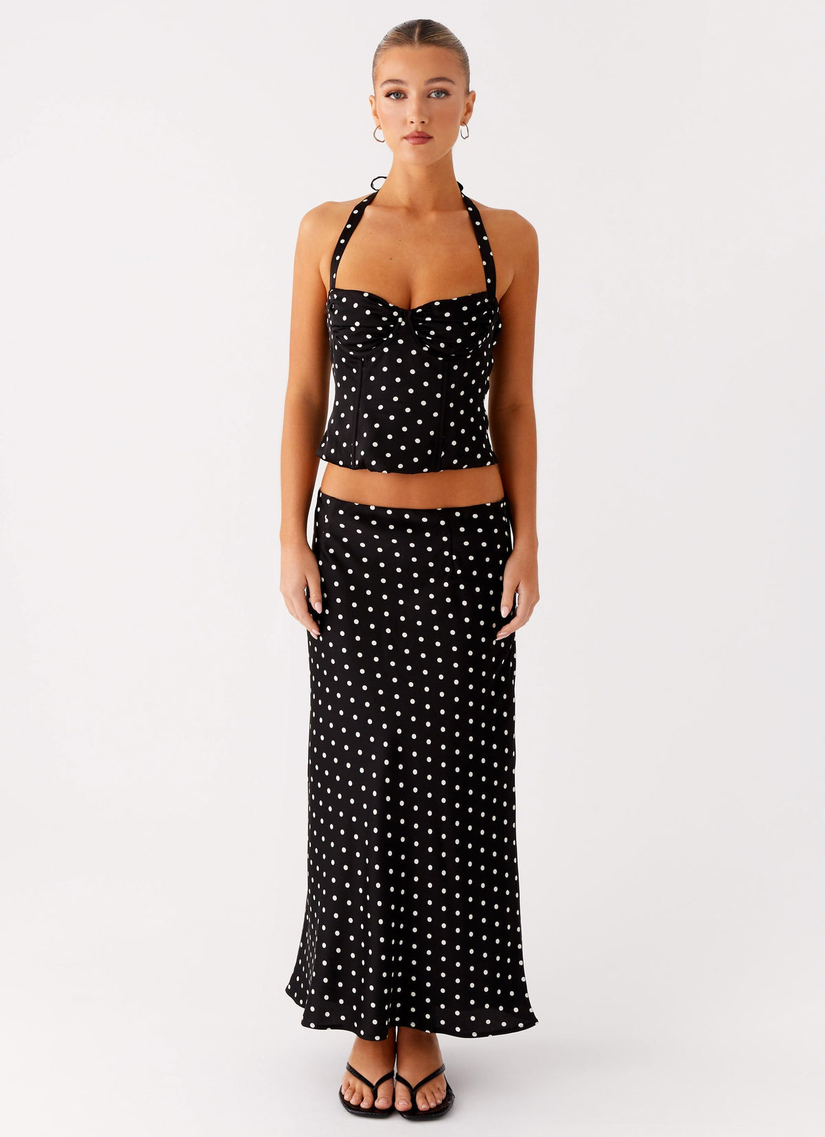 Breanna Polka Dot Corset Top