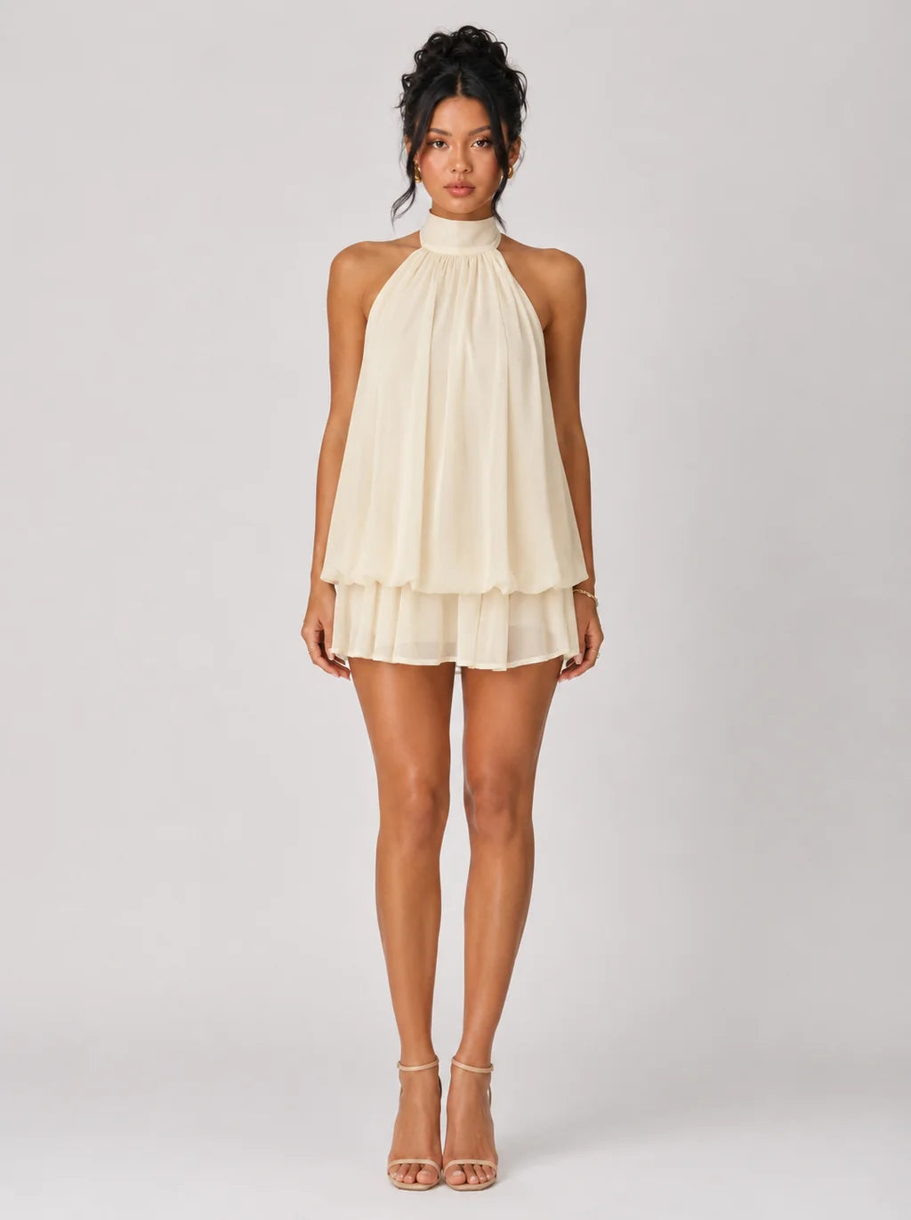 Alveria Chiffon Mini Dress