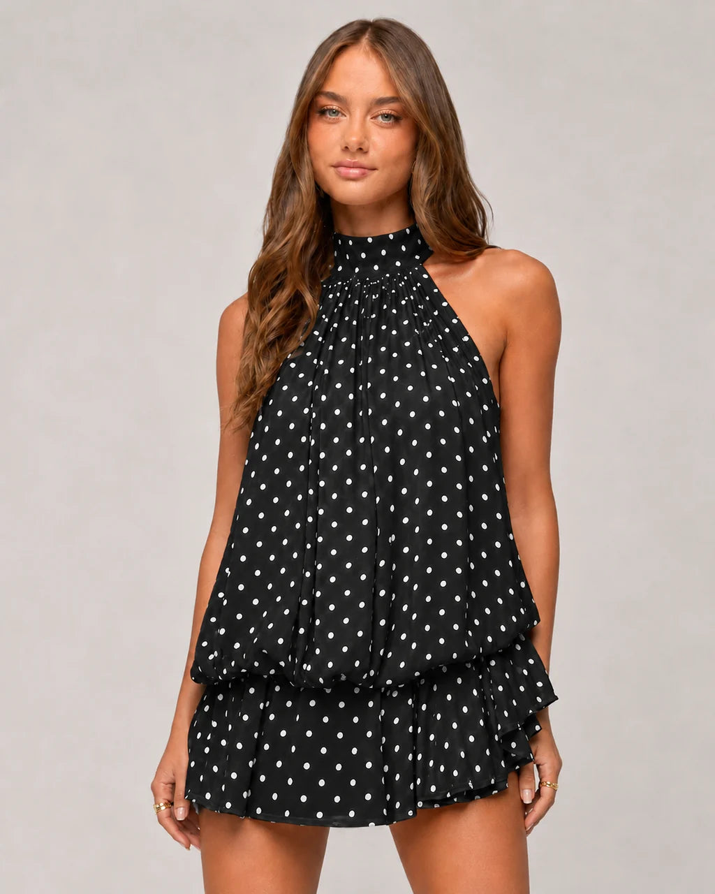 Alveria Chiffon Mini Dress