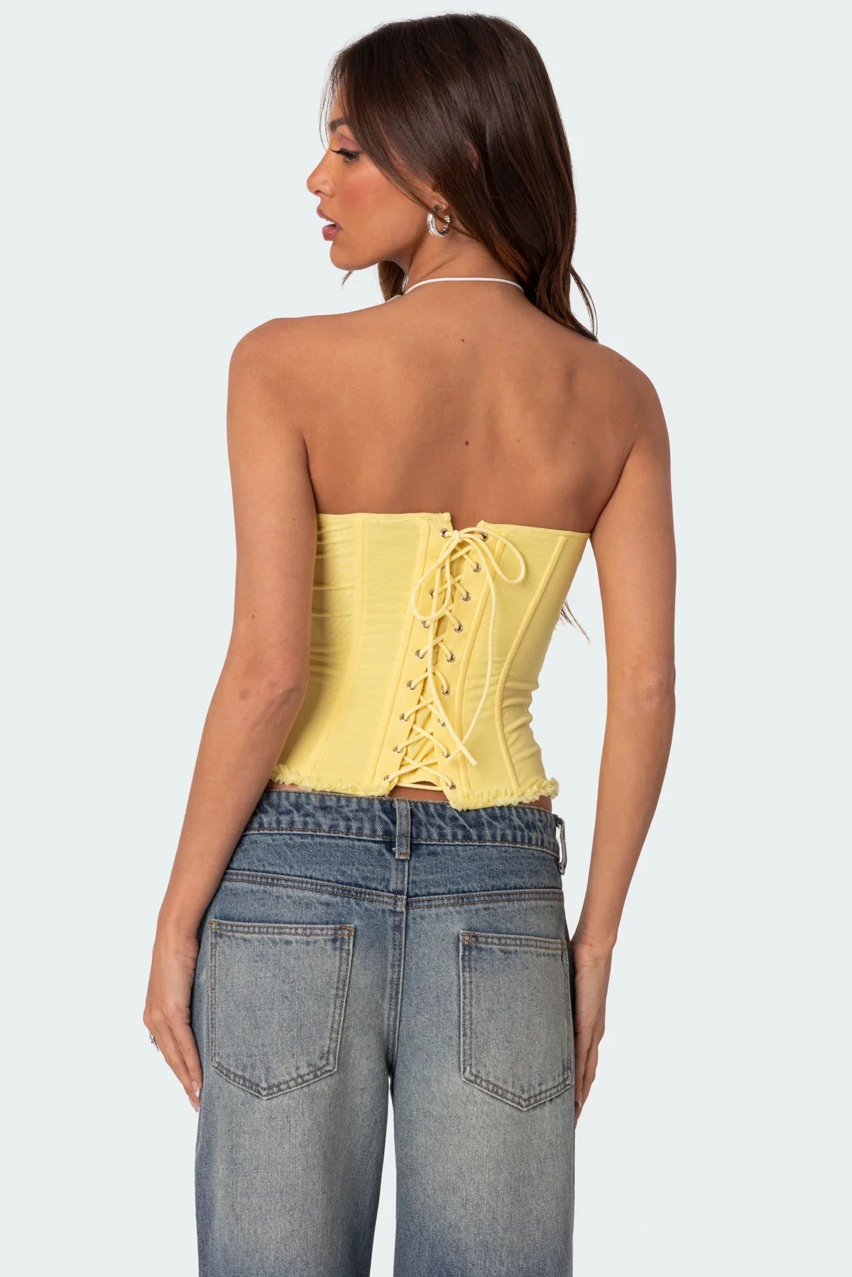 Mesh Corset Top