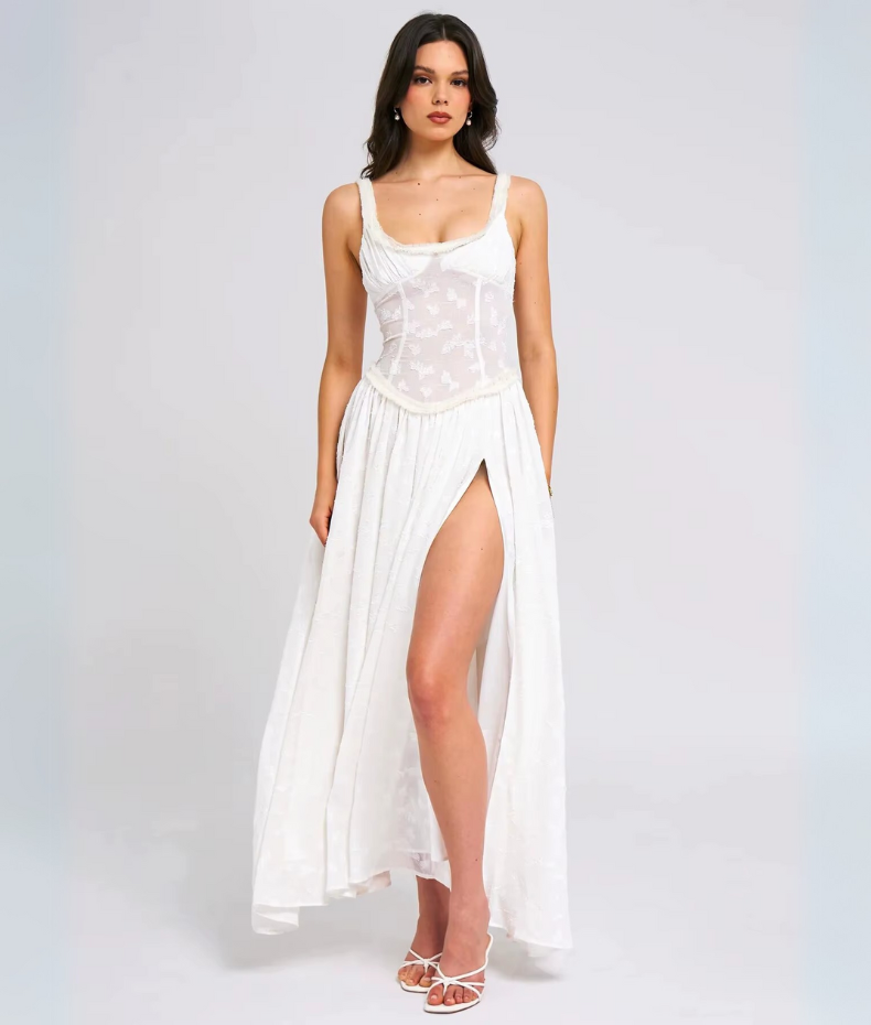 Aurevia Jacquard Maxi Dress