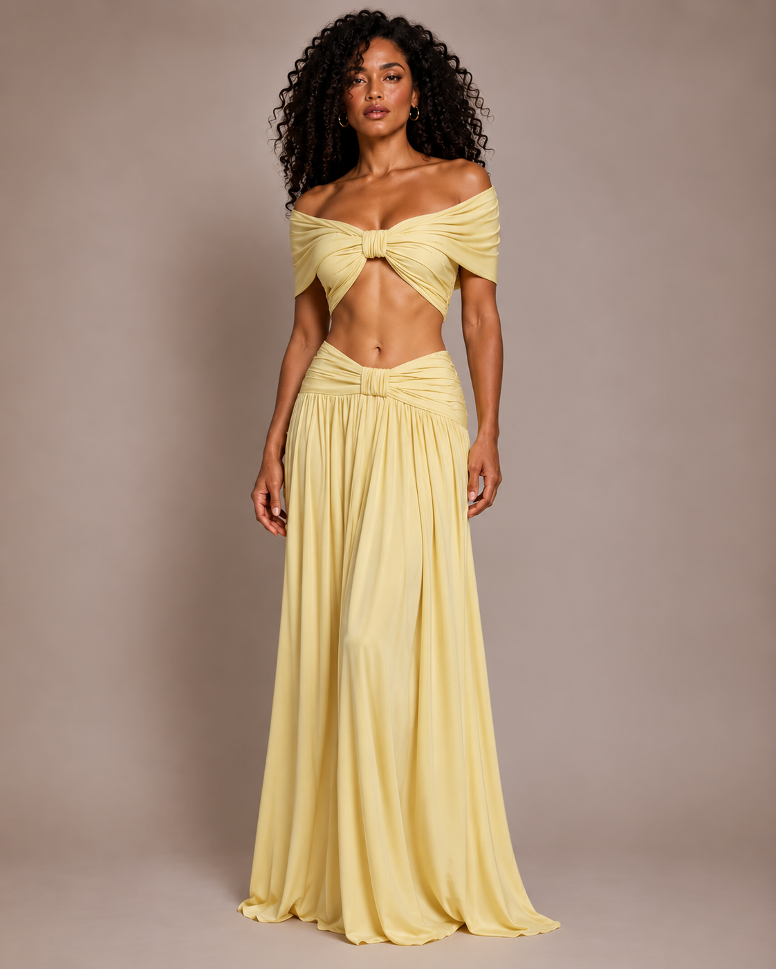 Alessia Ruched Maxi Skirt