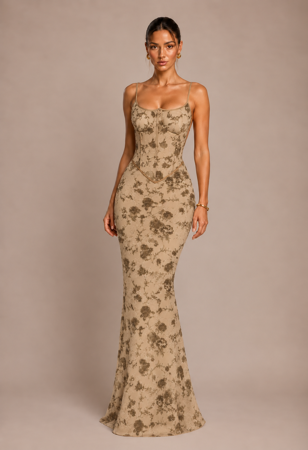 Florence Jacquard Maxi Dress