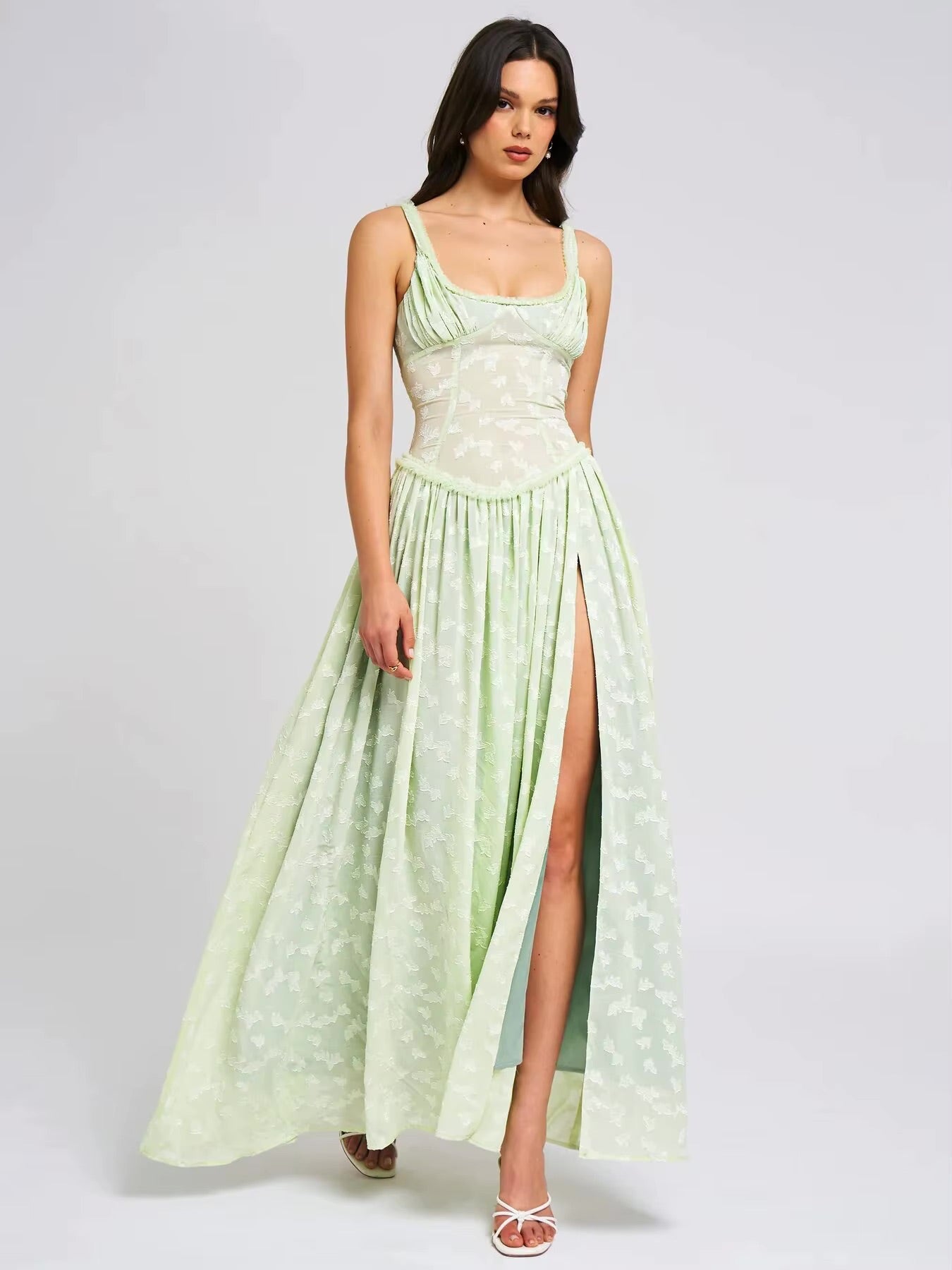 Aurevia Jacquard Maxi Dress