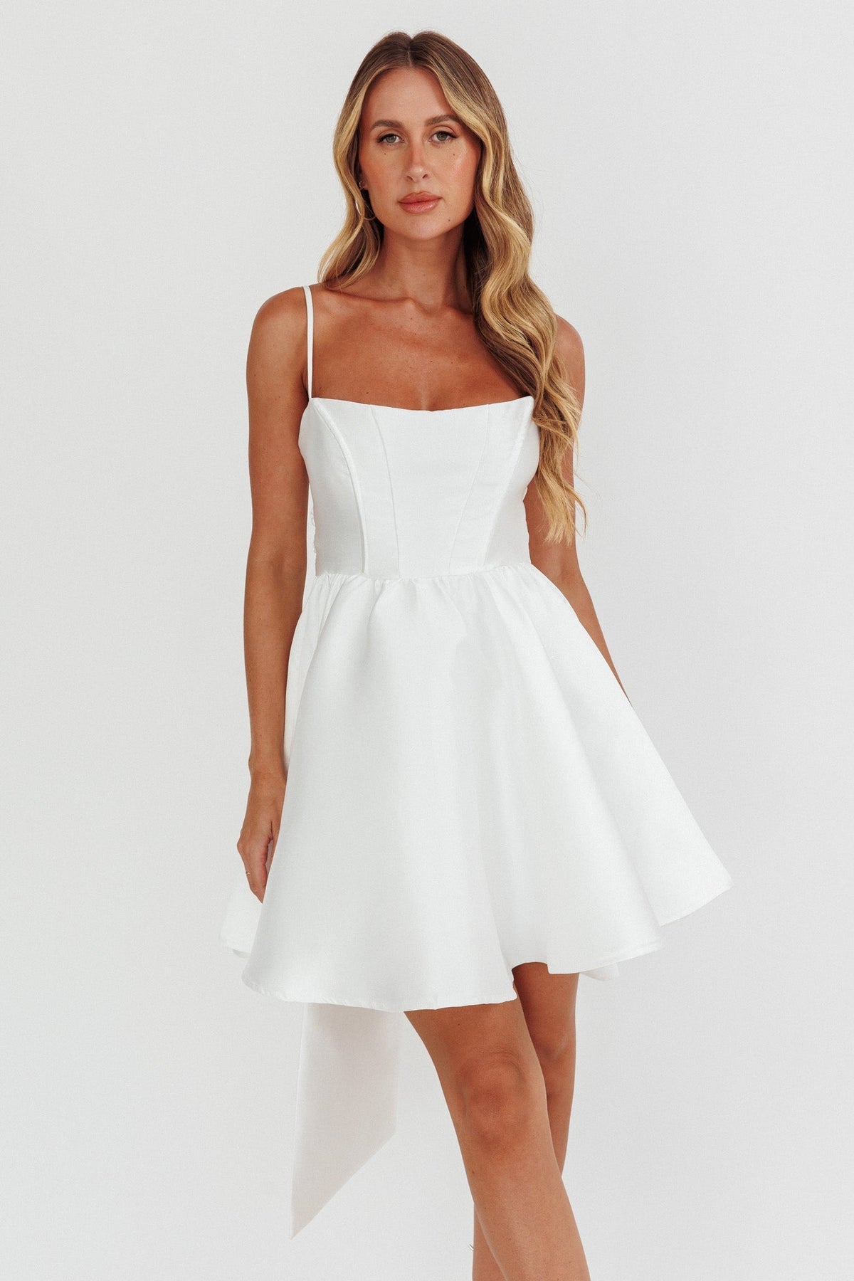 Alina Bow Mini Dress