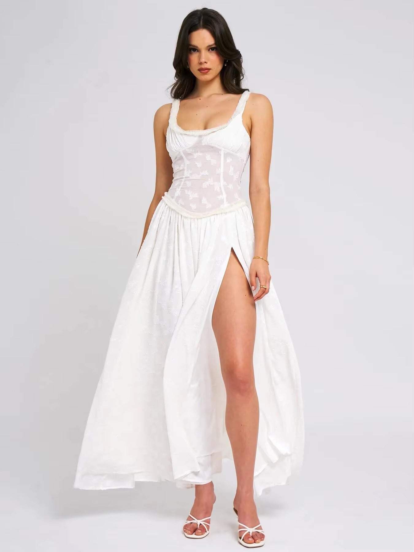 Aurevia Jacquard Maxi Dress