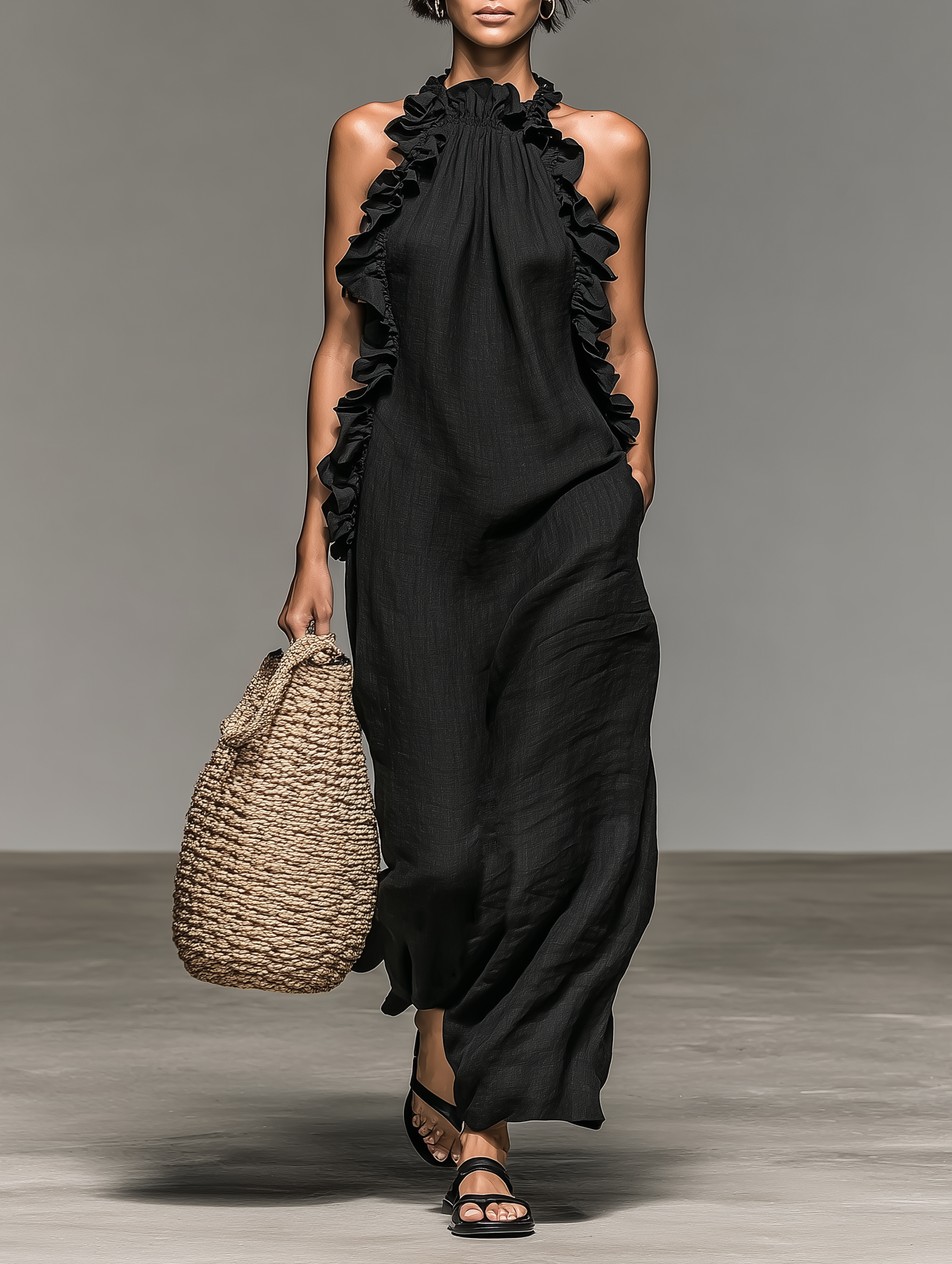 Juliette Ruffle Maxi Dress