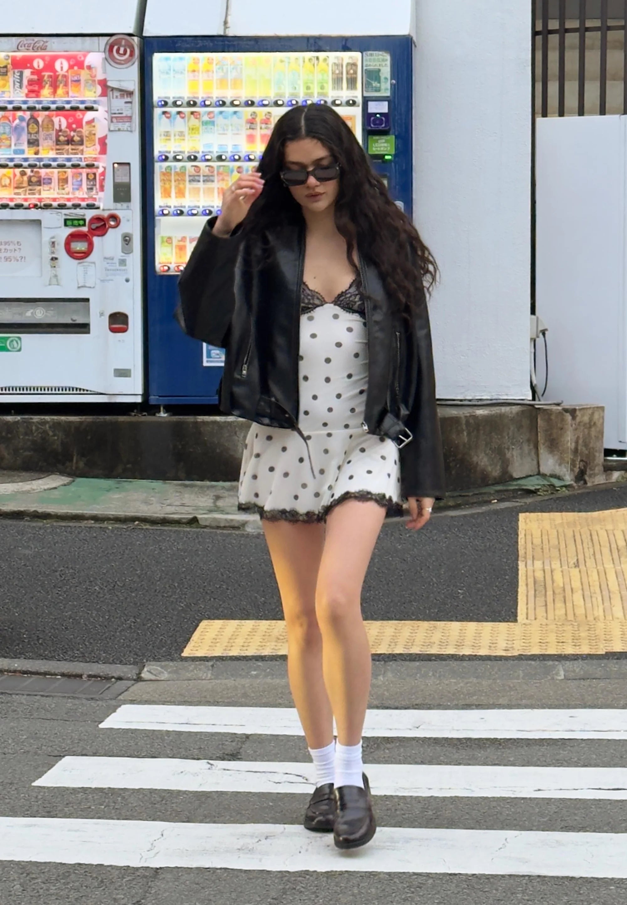 Zavelle Polka Mini Dress