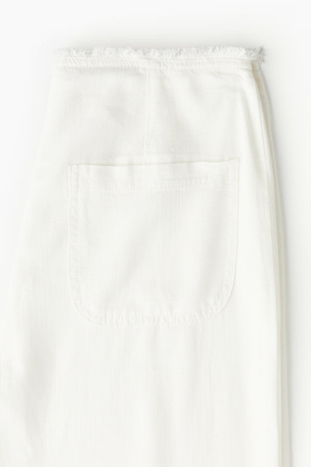 Aéris Frayed Waist Wide-Leg Trousers