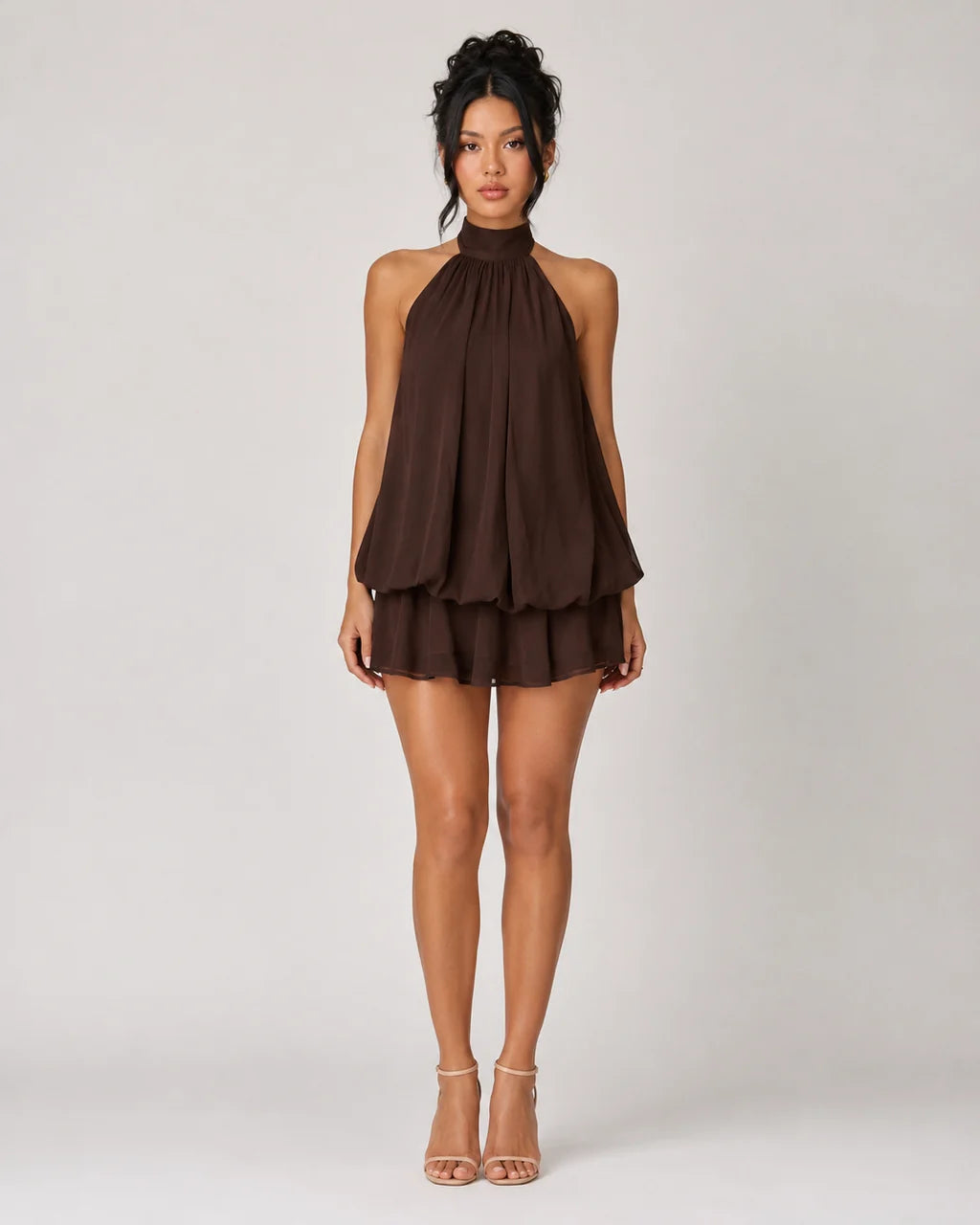 Alveria Chiffon Mini Dress