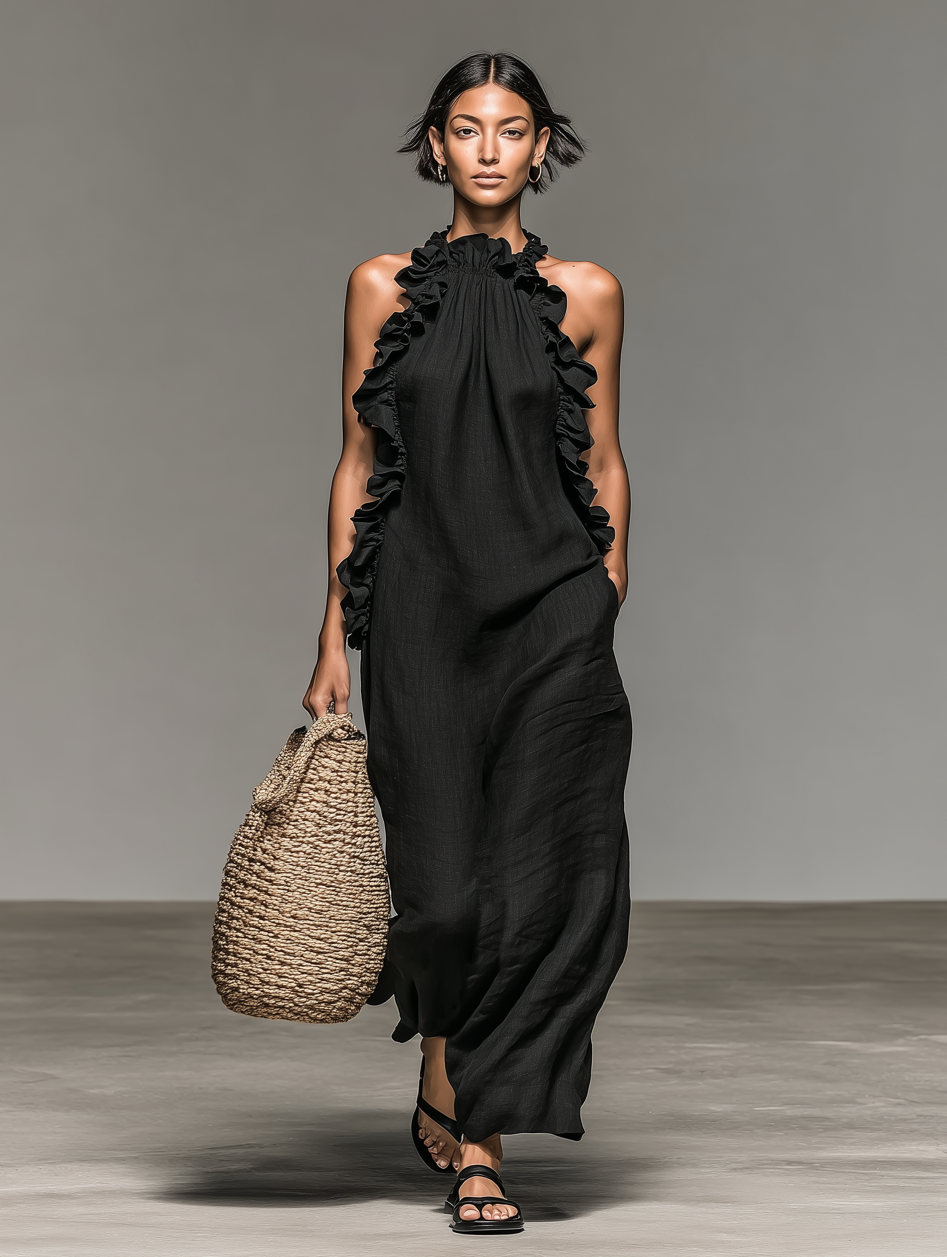 Juliette Ruffle Maxi Dress