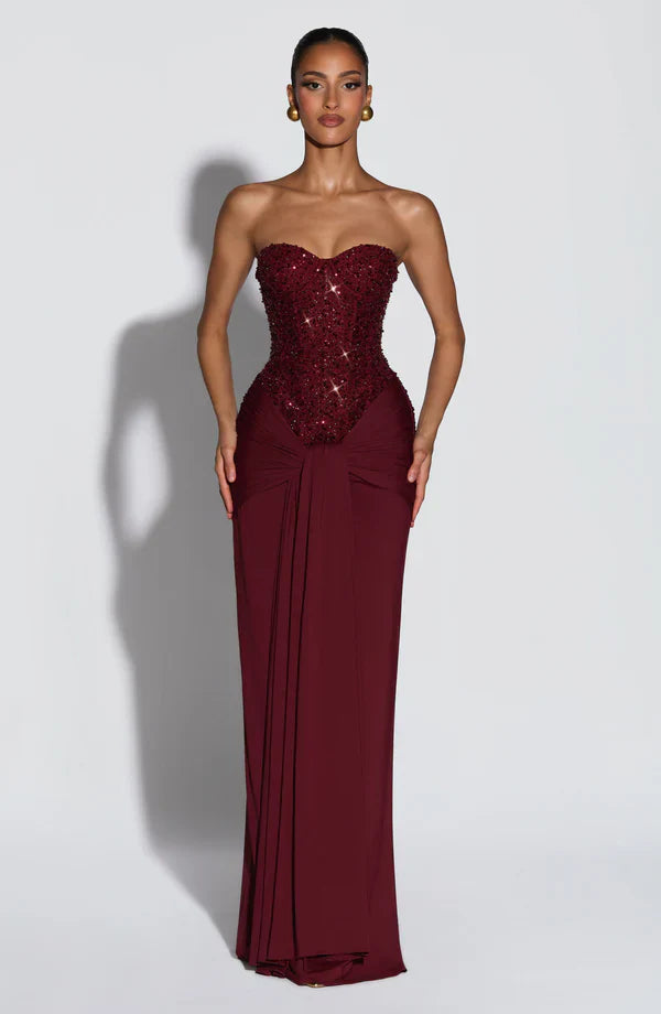 Adeline Corset Maxi Dress