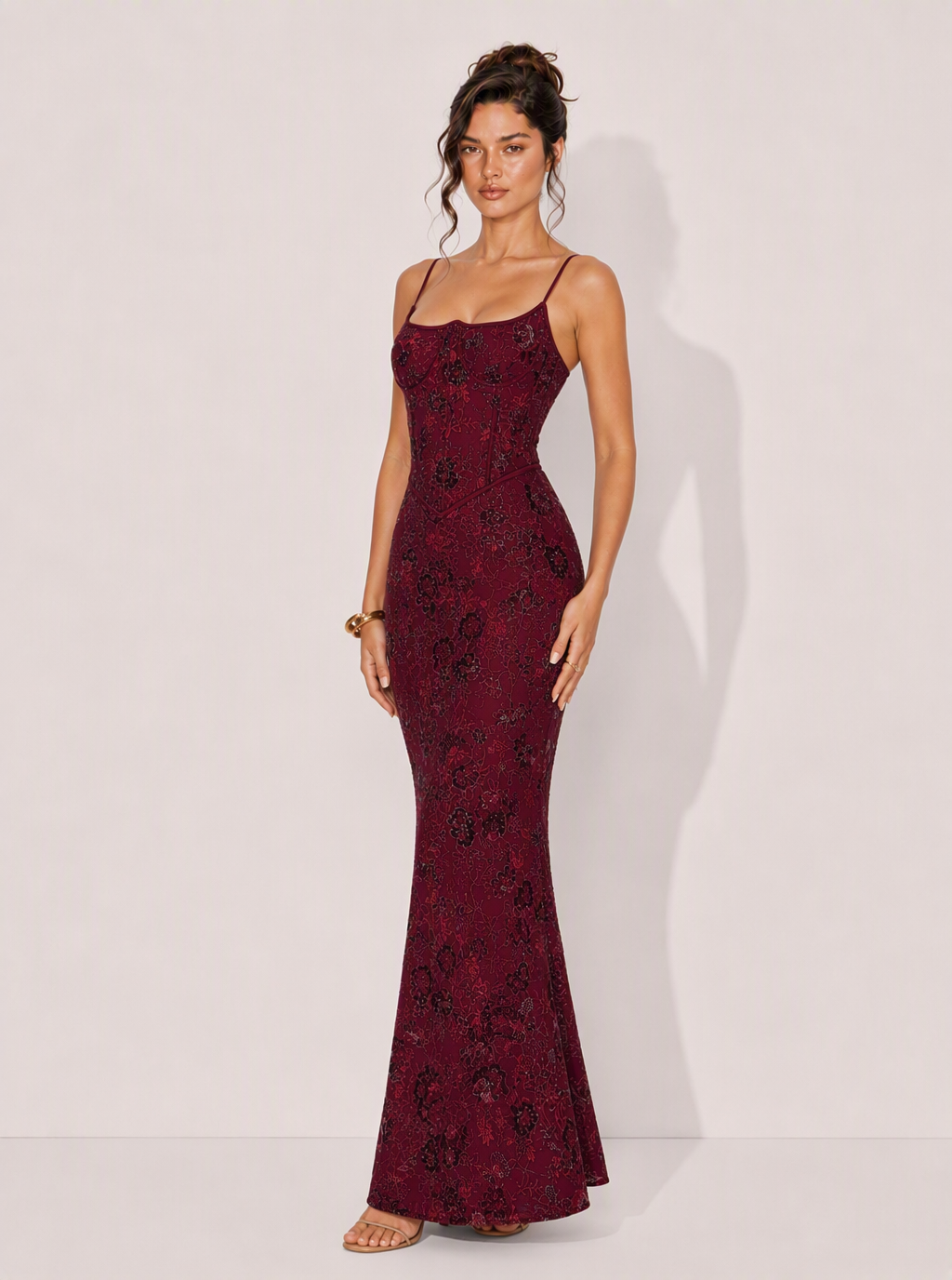 Florence Jacquard Maxi Dress