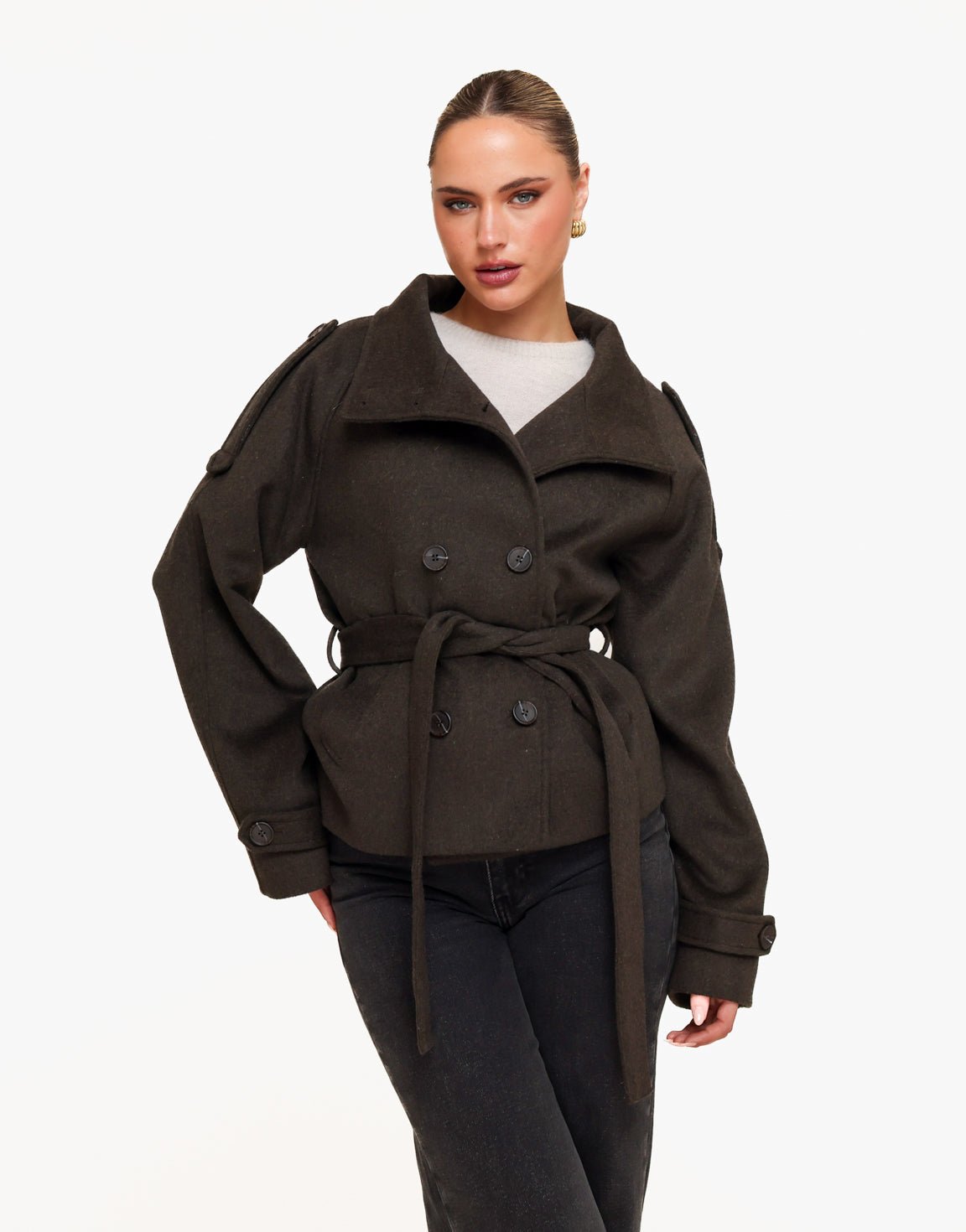 Viviette Short Trench Coat