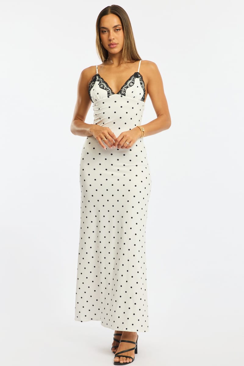Lisette Polka Maxi Dress
