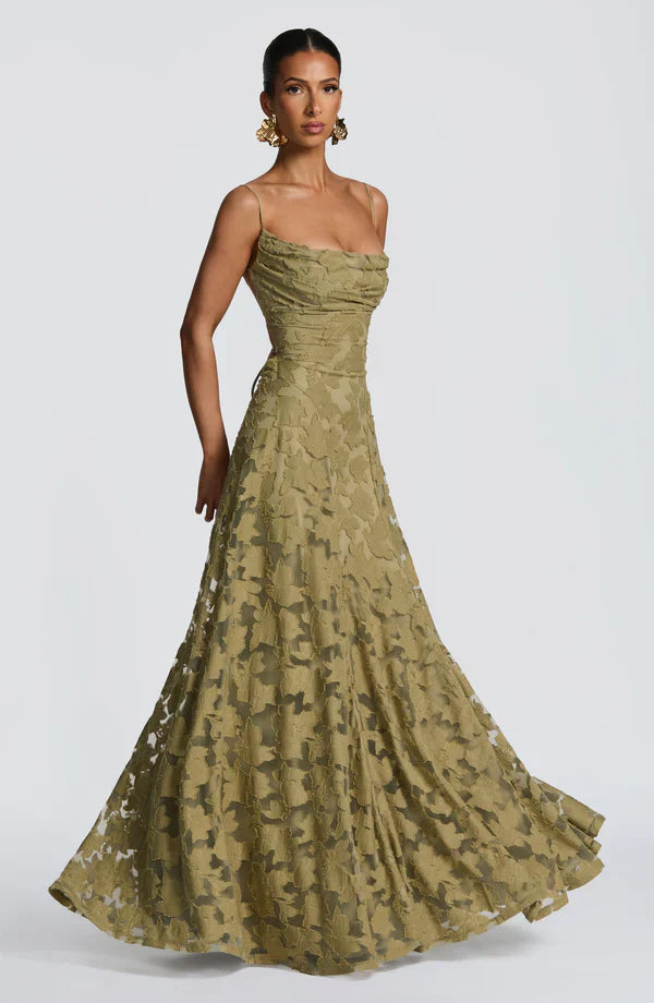 Camille Burnout Maxi Dress