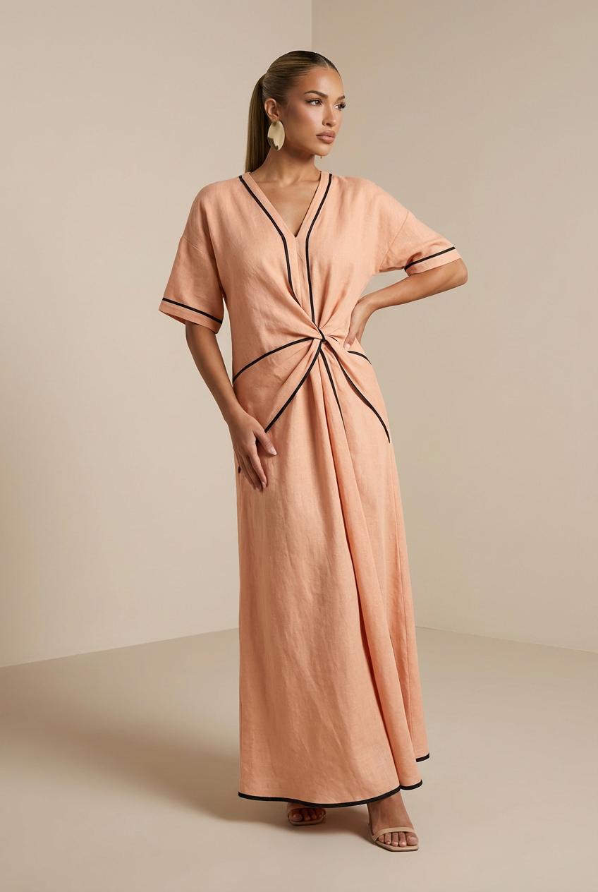 Alessia Draped Midi Dress