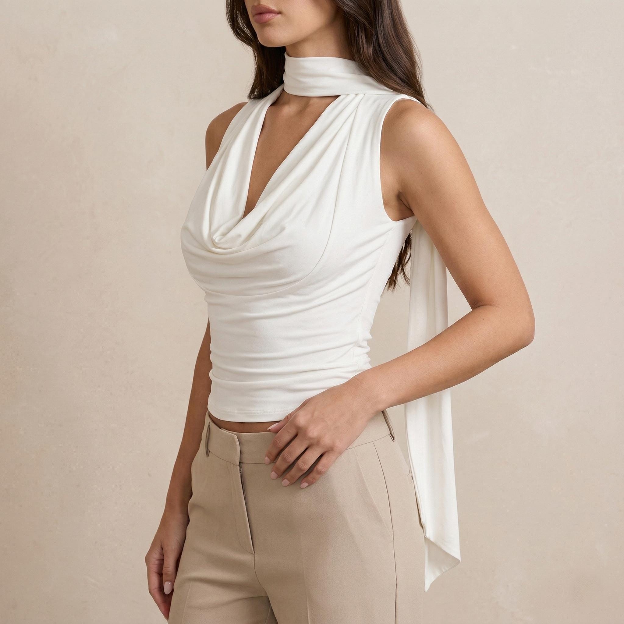 Cevina Scarf Top
