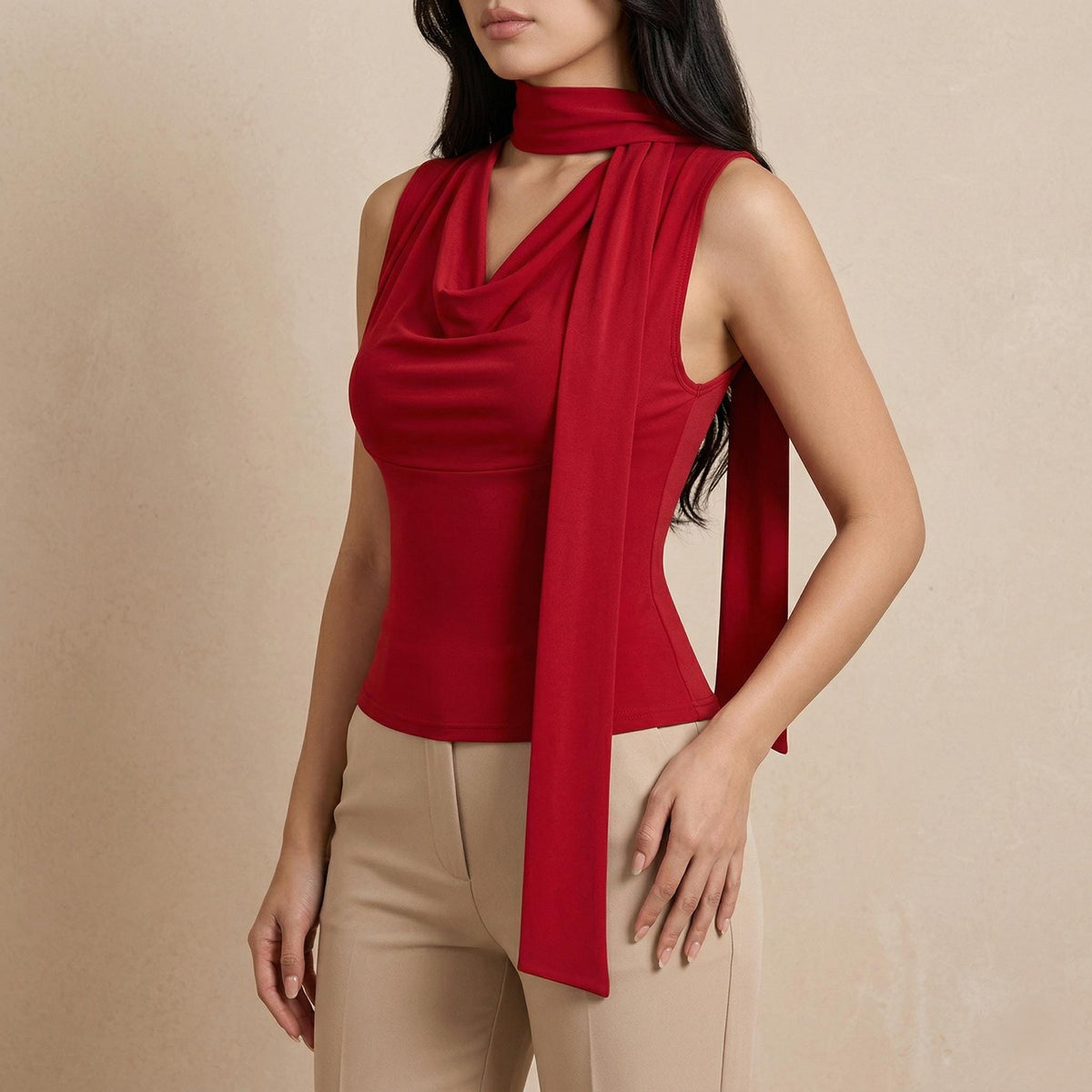 Cevina Scarf Top