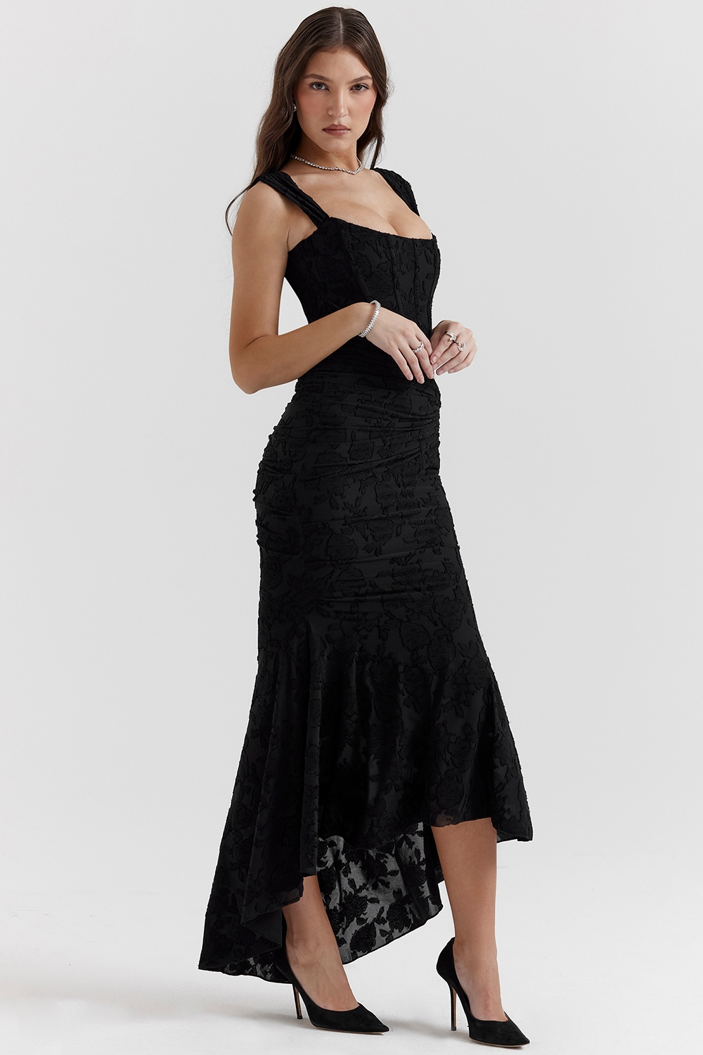 Carisia Lace Midi Dress