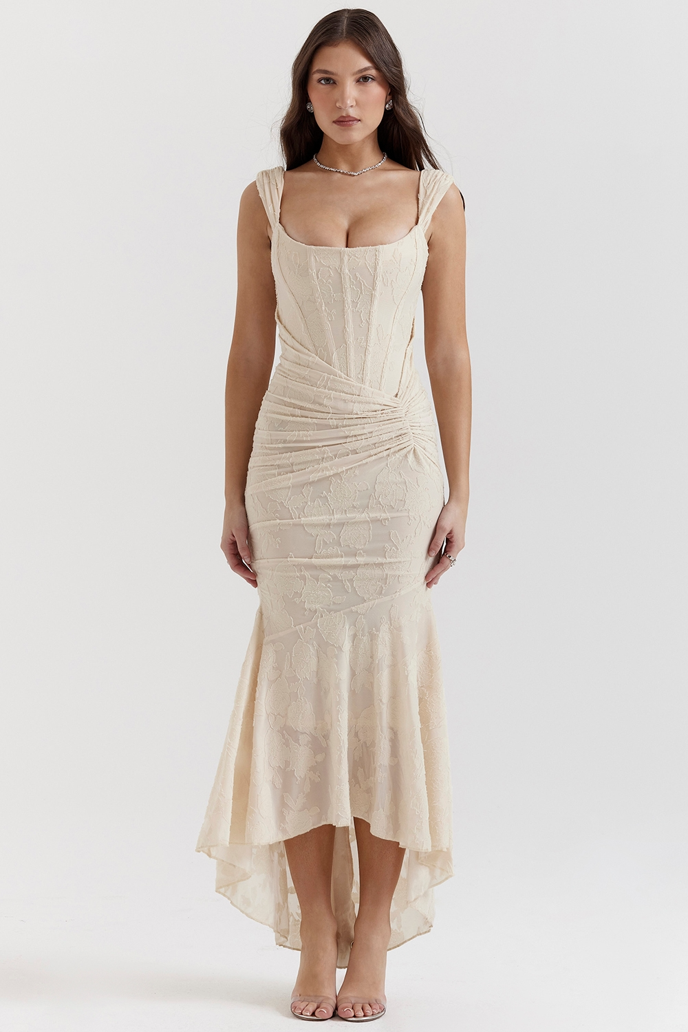 Carisia Lace Midi Dress