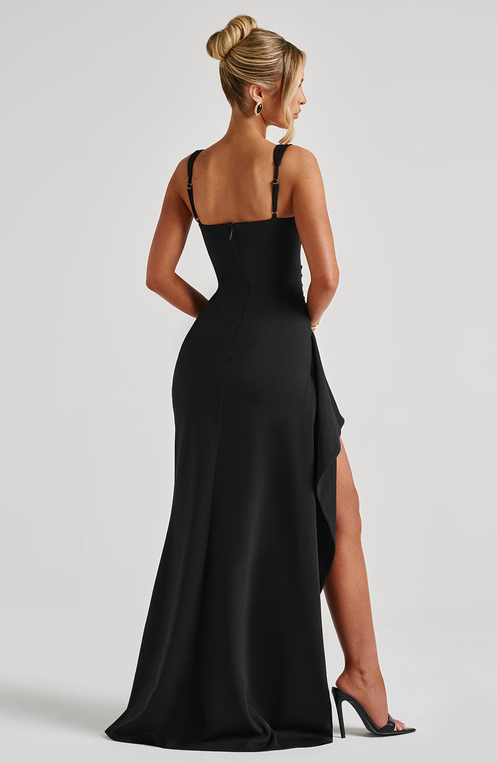 Delphine Draped Split Maxi Dress