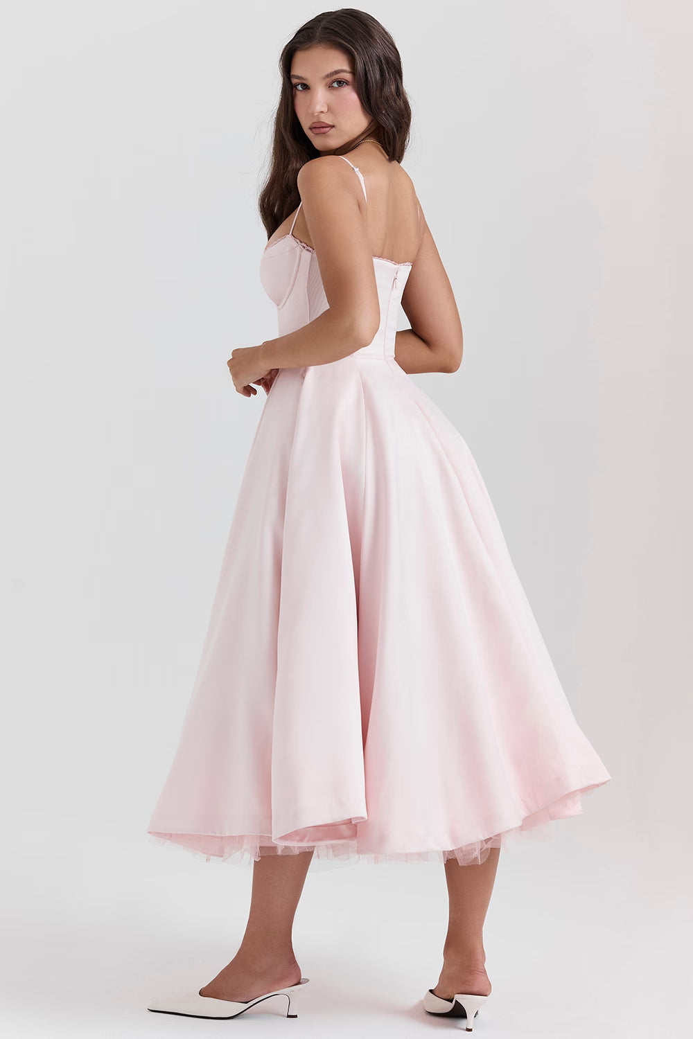 Marivelle Satin Midi Dress