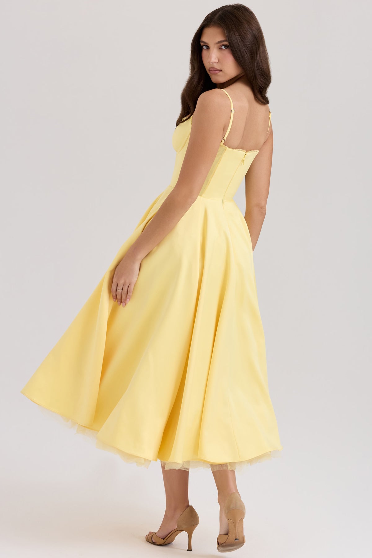 Marivelle Satin Midi Dress