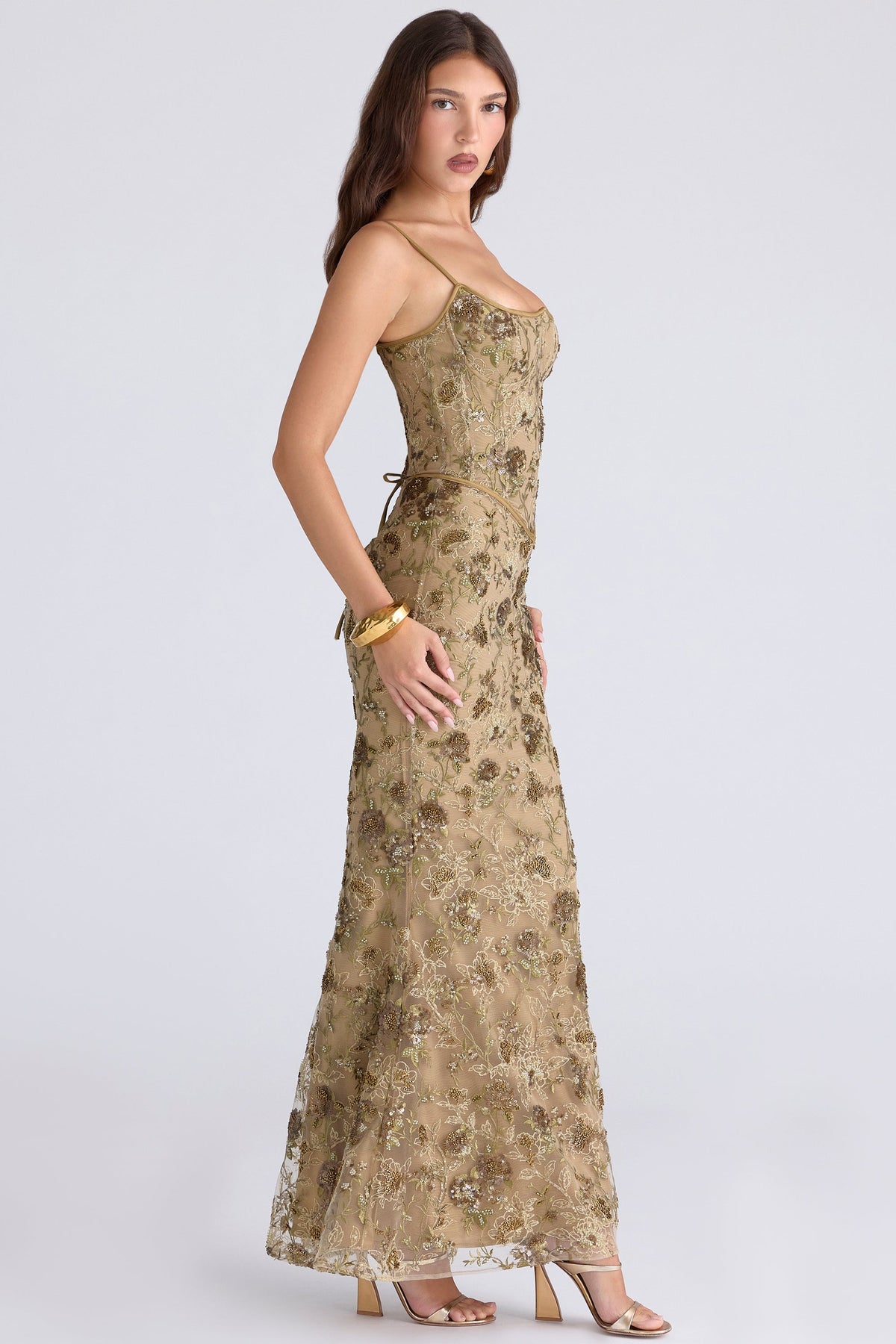 Naïma Embellished Corset Maxi Dress