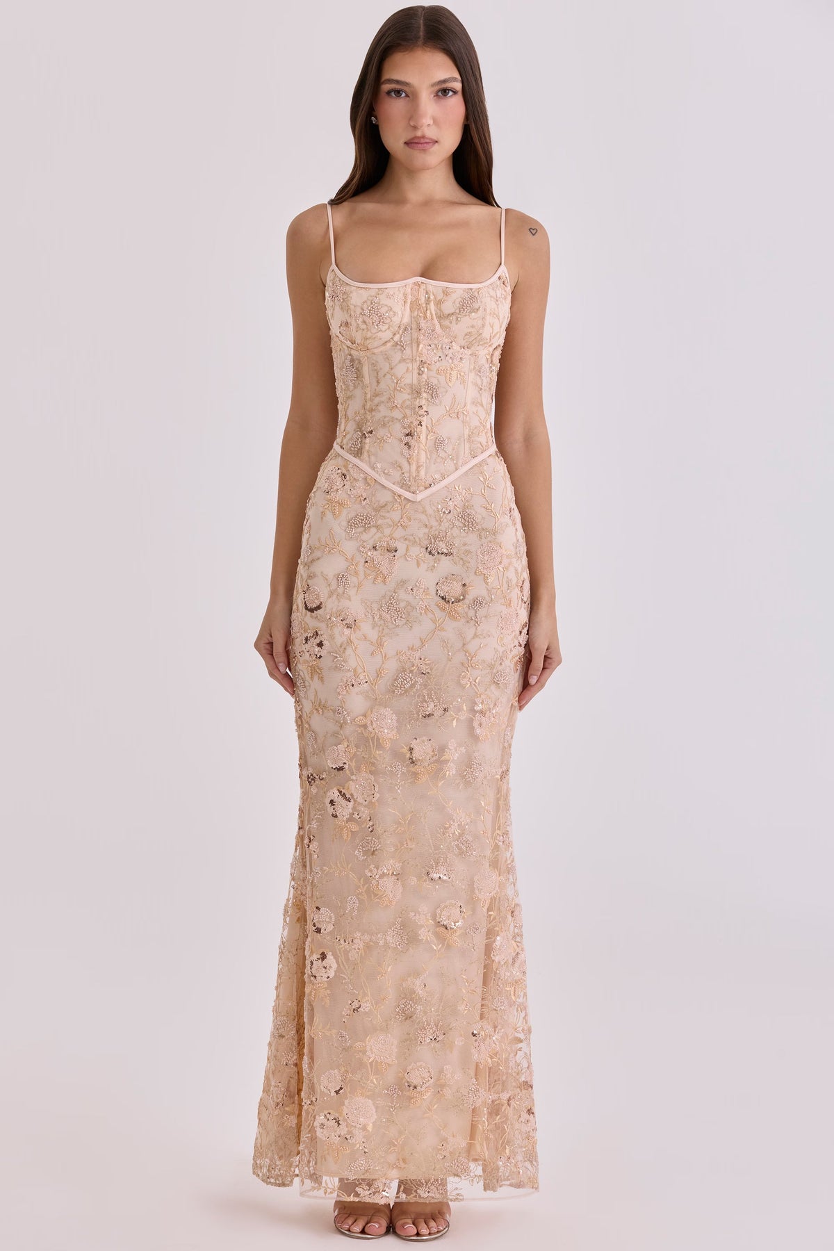 Naïma Embellished Corset Maxi Dress