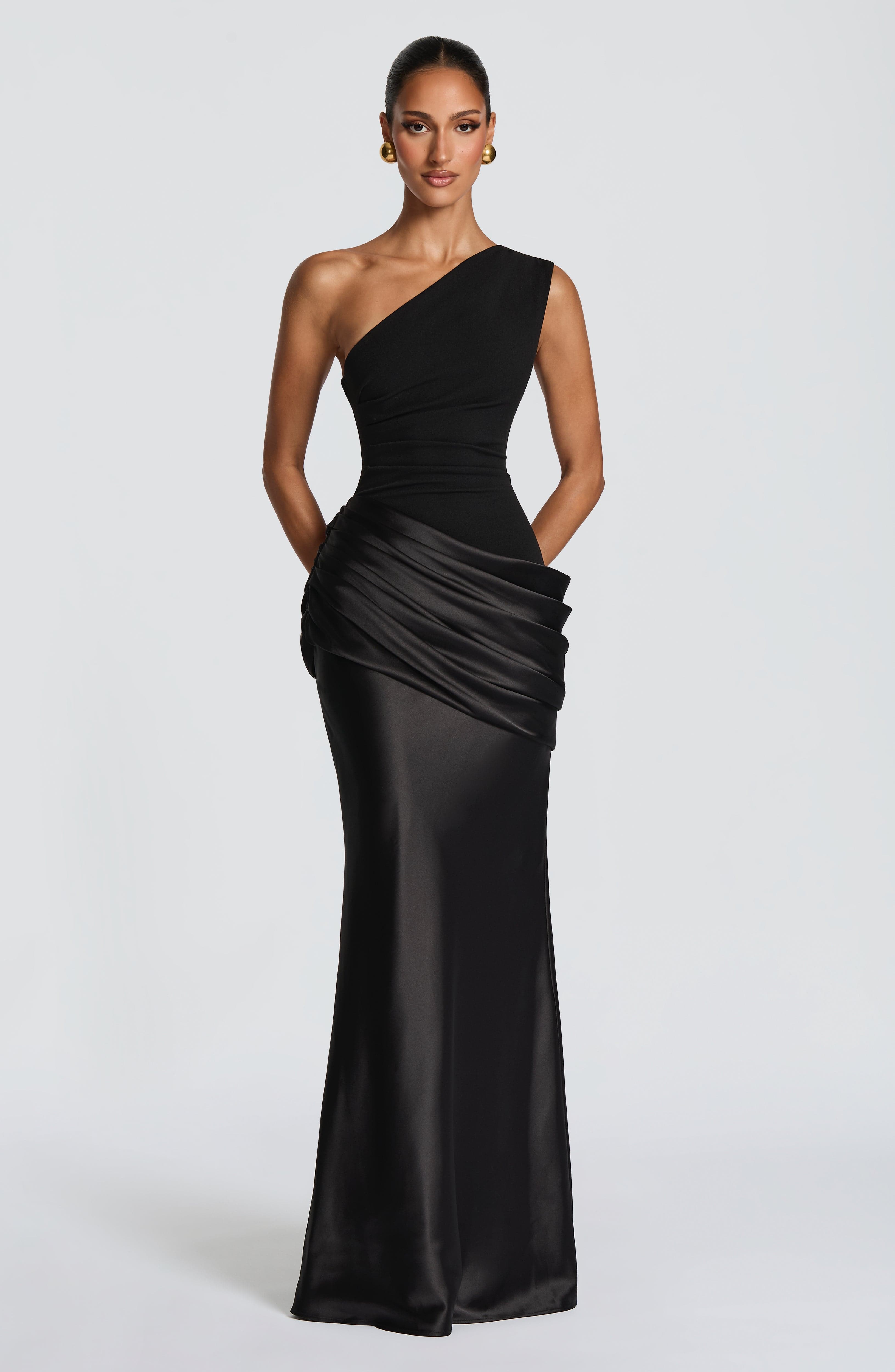 Violette Asymmetric Maxi Dress